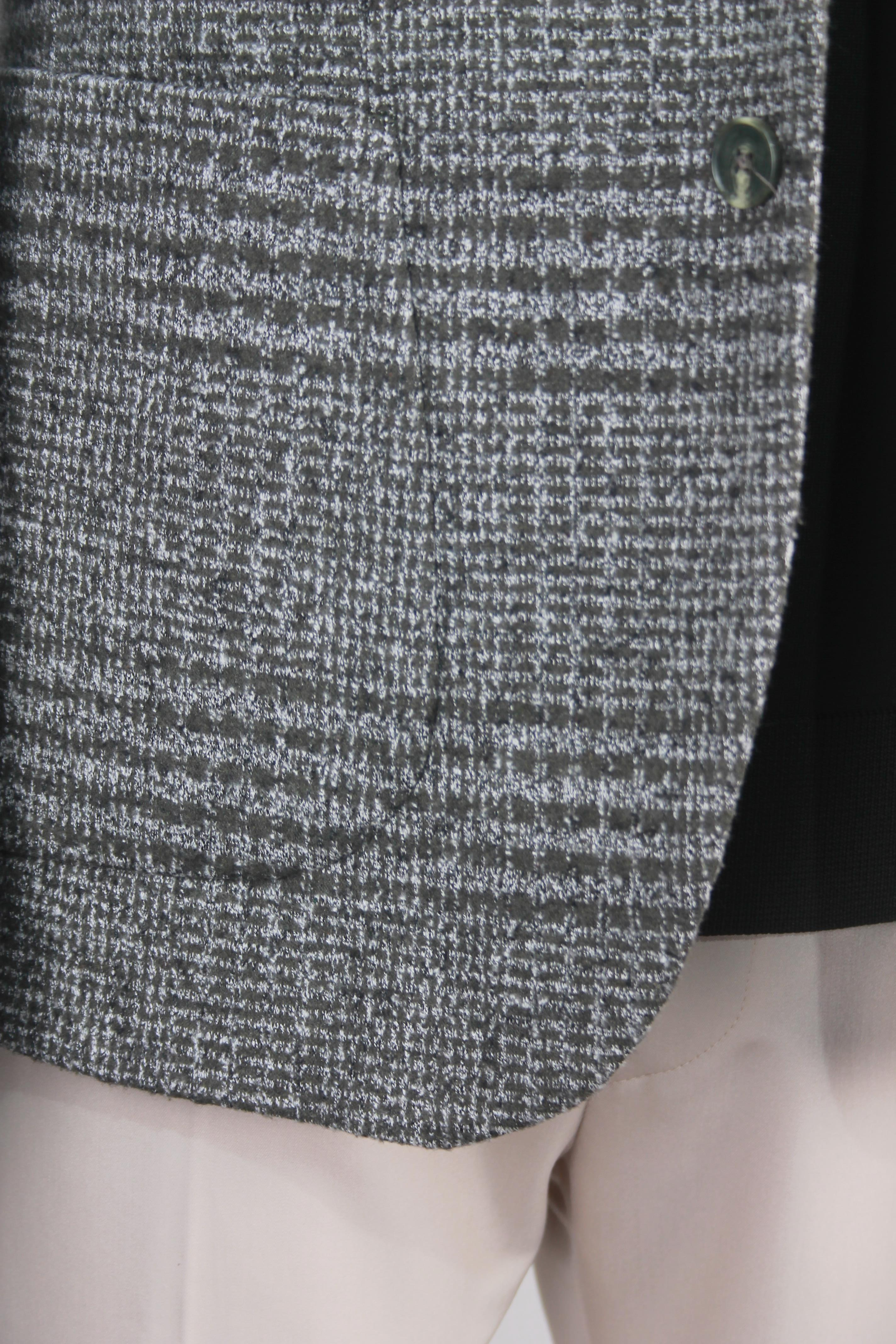 Erkek Slim Fit Yeşil Renk Ekose Yün Ceket