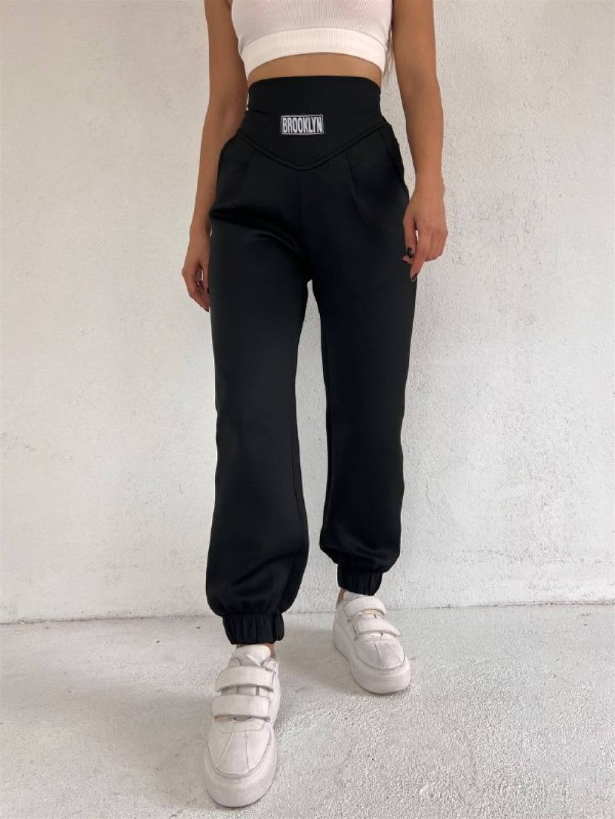 Armalı Beli Pile Dalgıç Pantolon 9930 Siyah