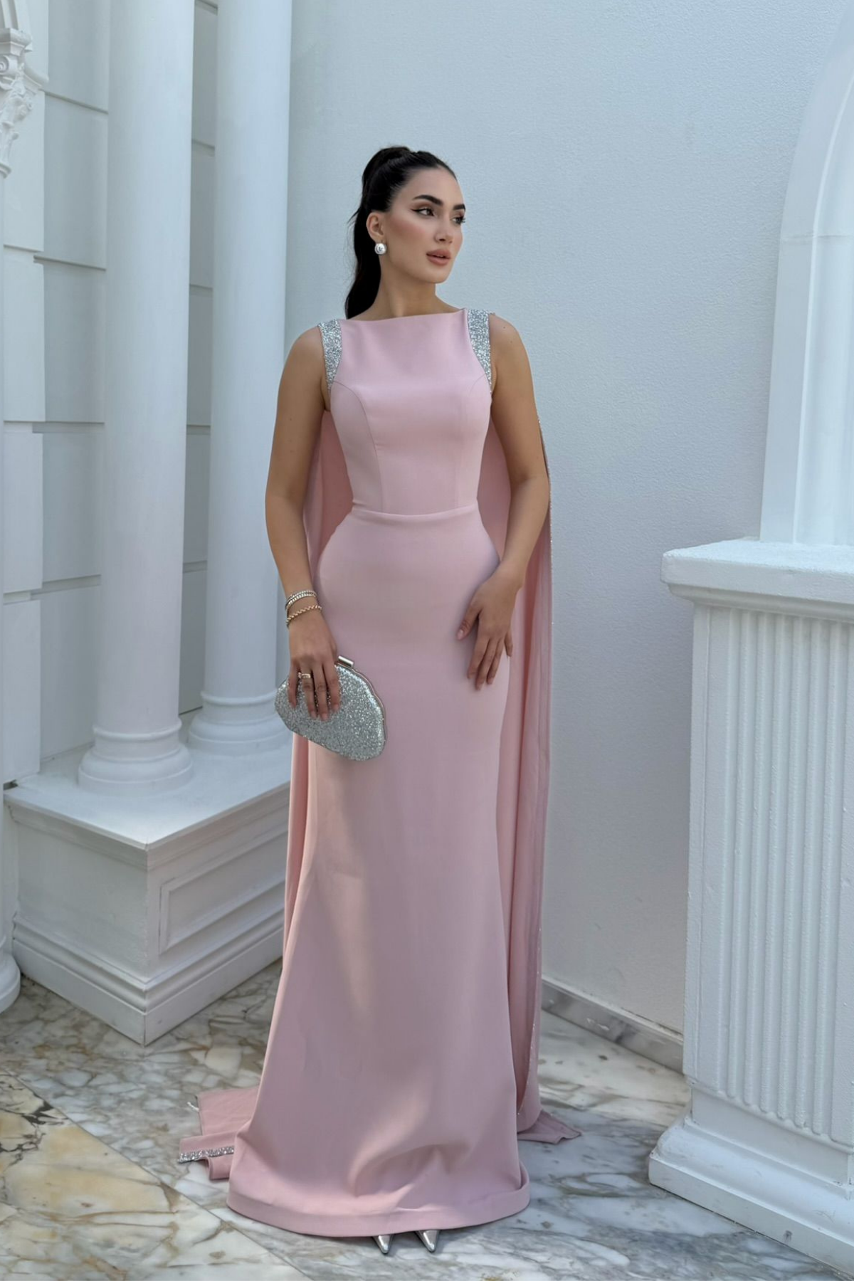 Aysima Kol İşlemeli Kuyruk Detay Abiye 1122