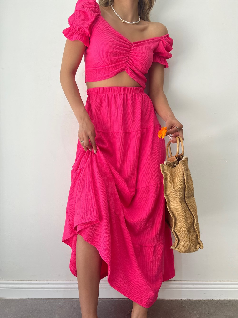 Etekli Gofre Takım 1038 PEMBE