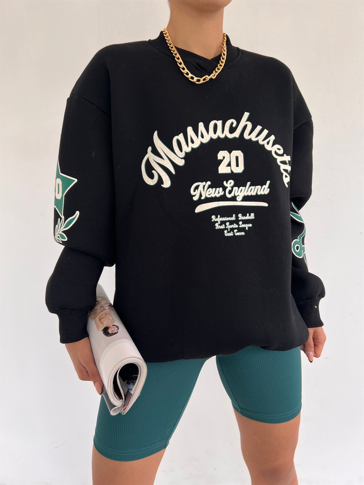 Massachusetts Sweat 8980 SİYAH