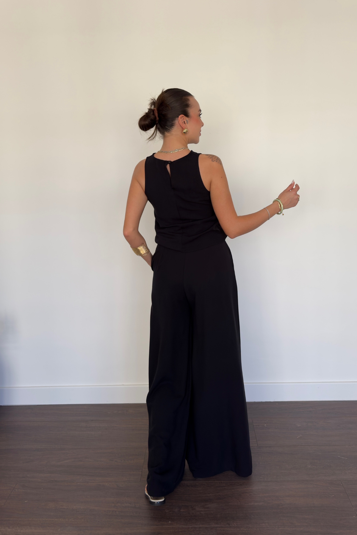 Bluz Pantolon Takım-Siyah