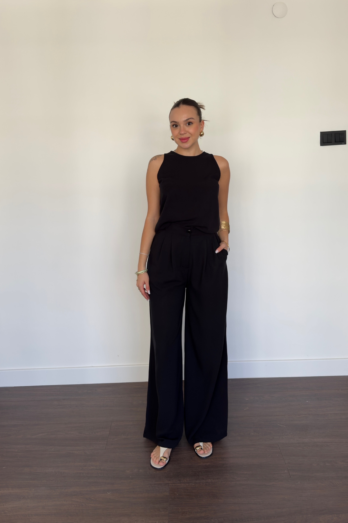 Bluz Pantolon Takım-Siyah