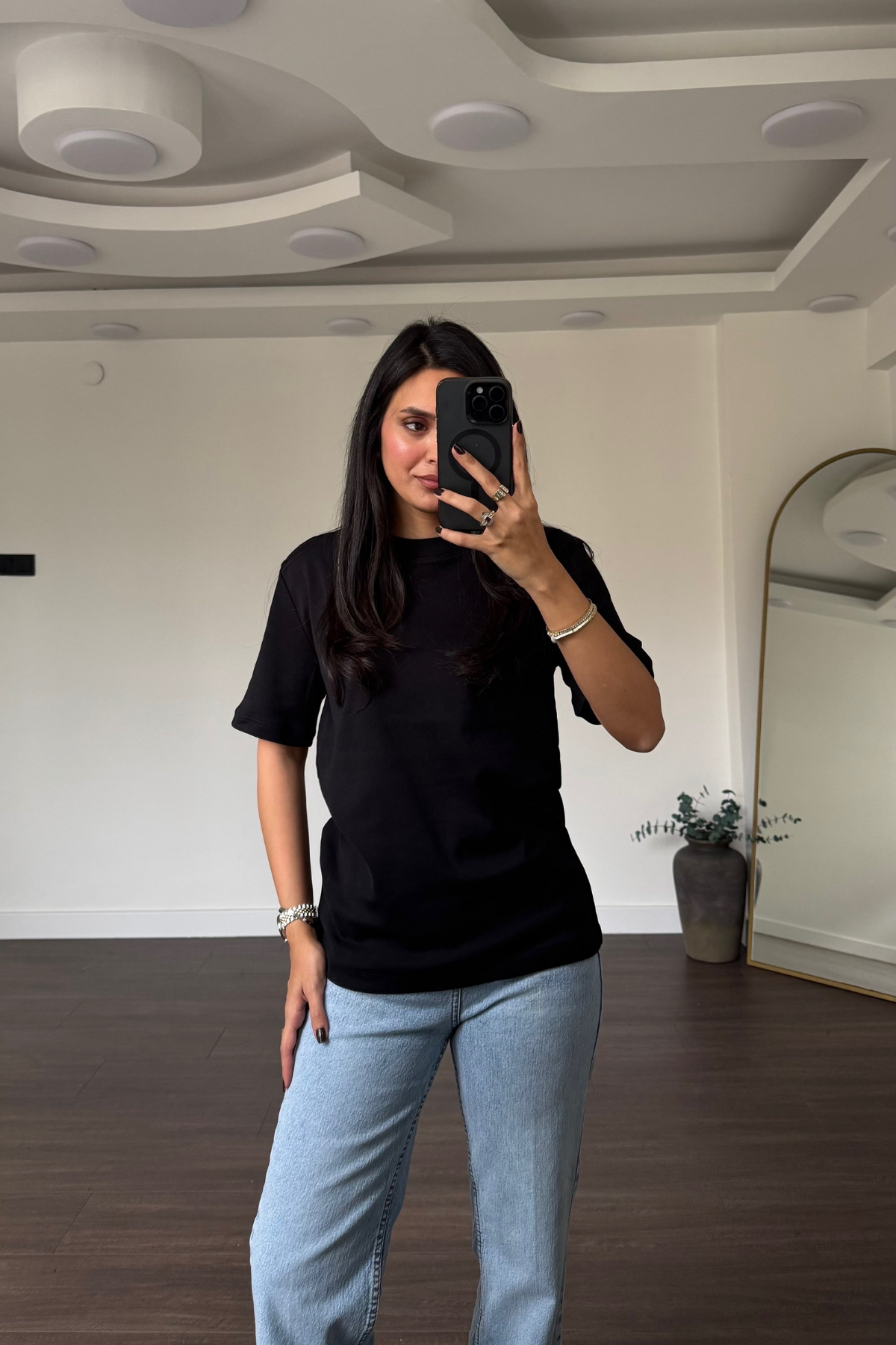 Cs Premium Pamuklu Tişört-Siyah