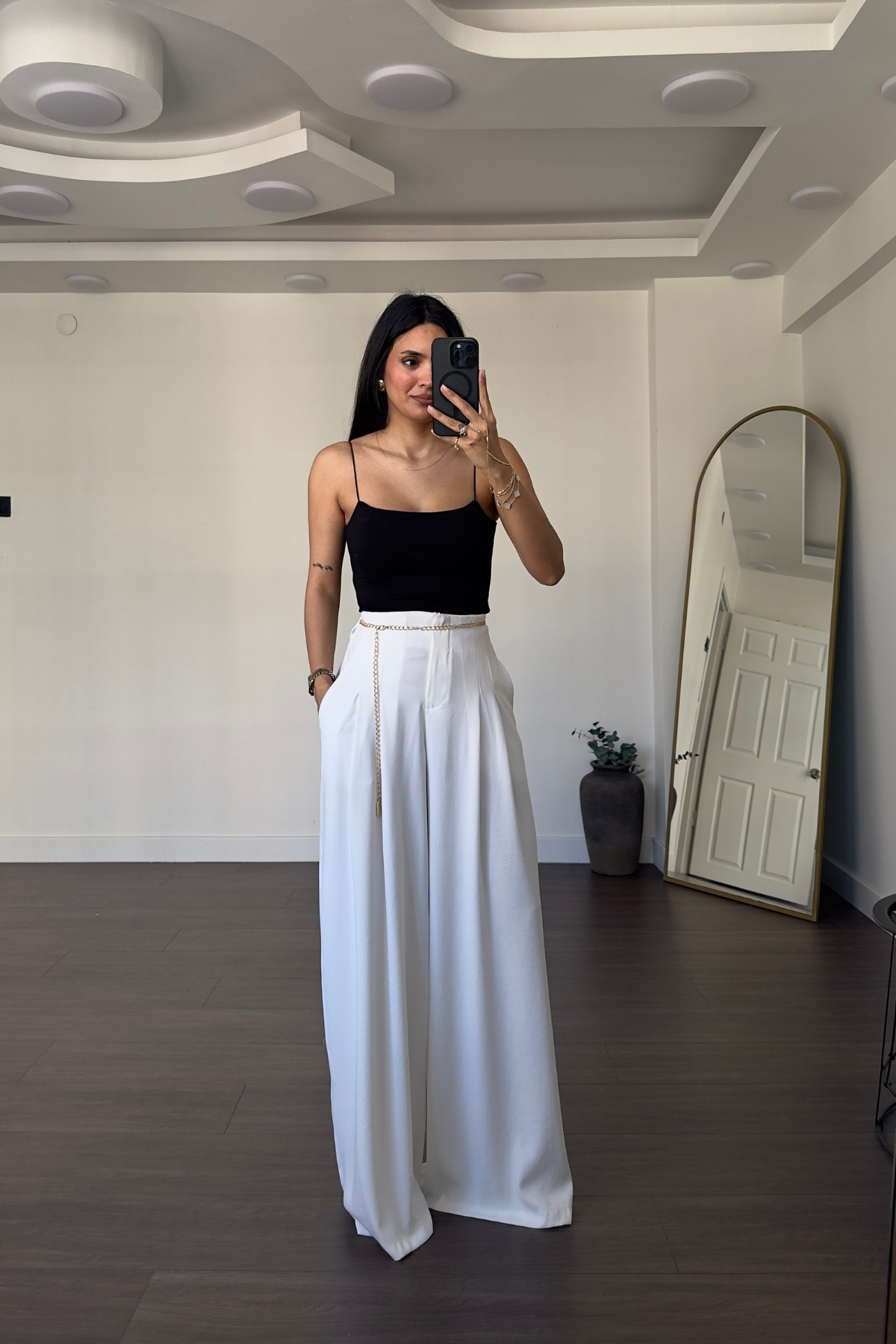 İnce İp Askılı Atlet-Siyah