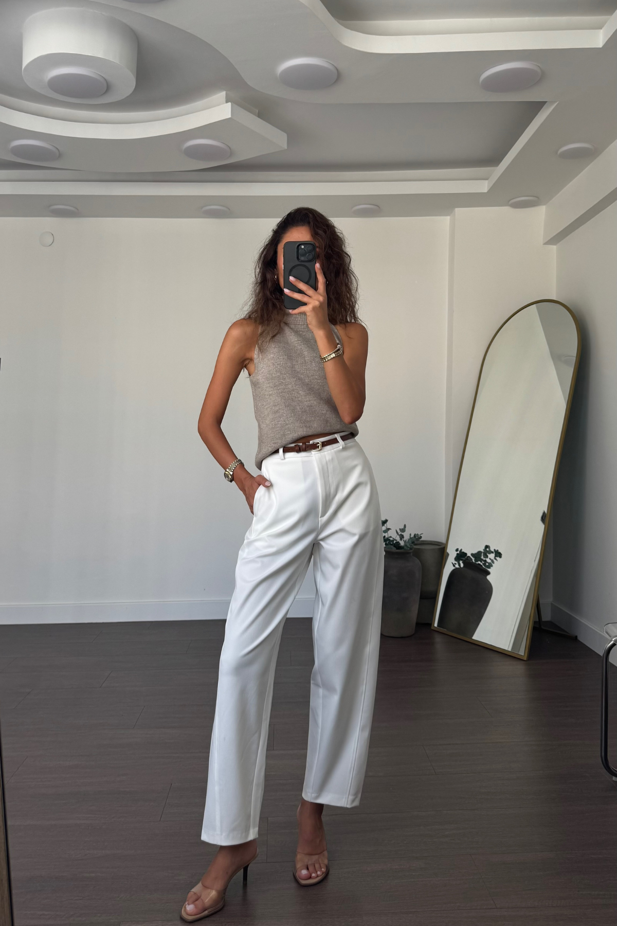 Marka Model Pantolon-Beyaz