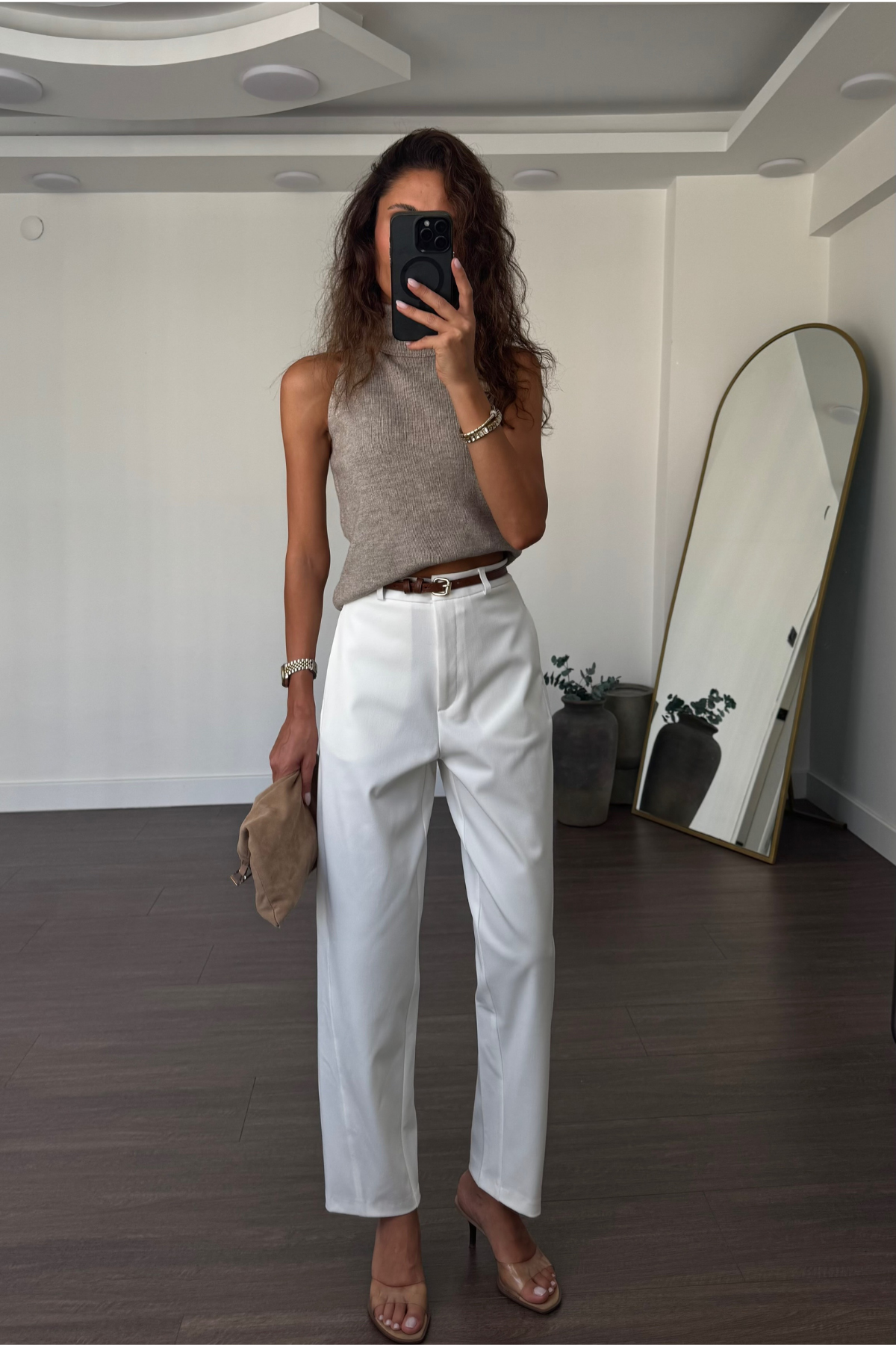 Marka Model Pantolon-Beyaz