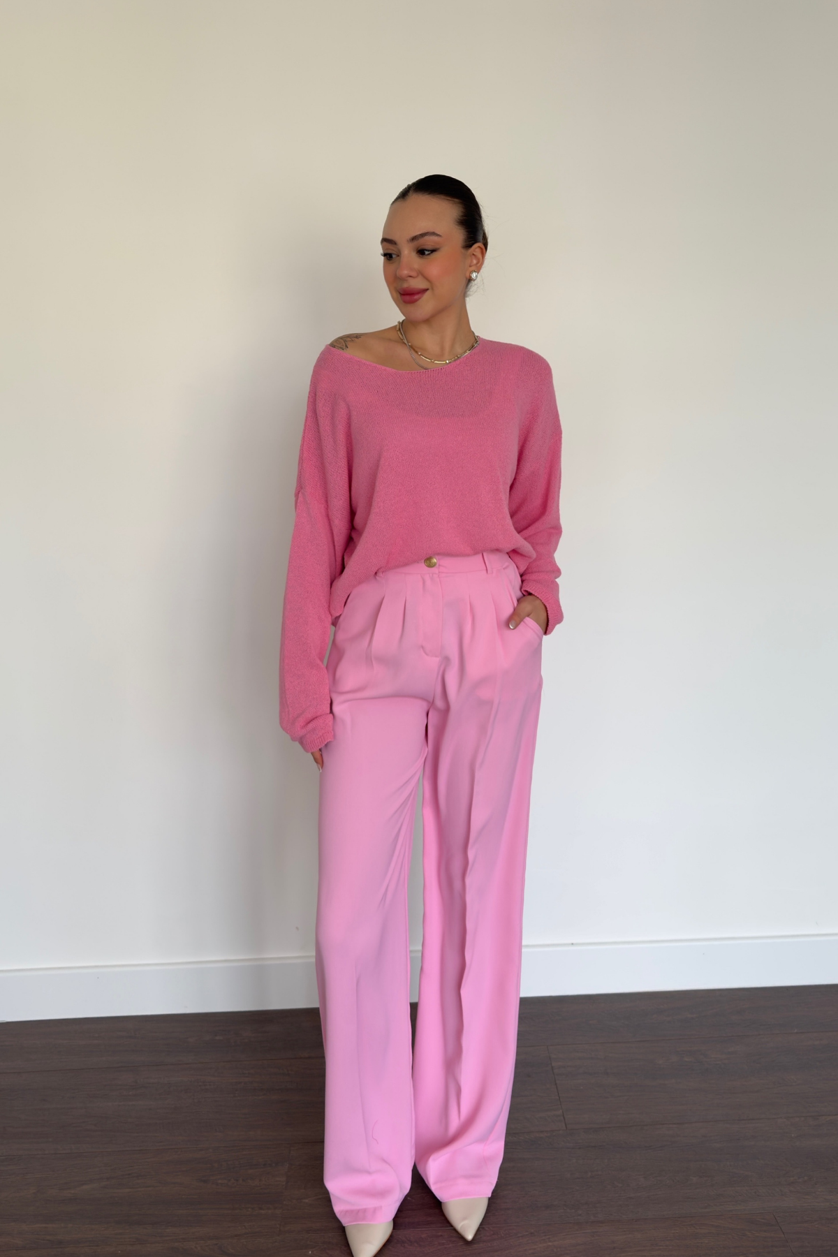 Pembe Merserize Kazak
