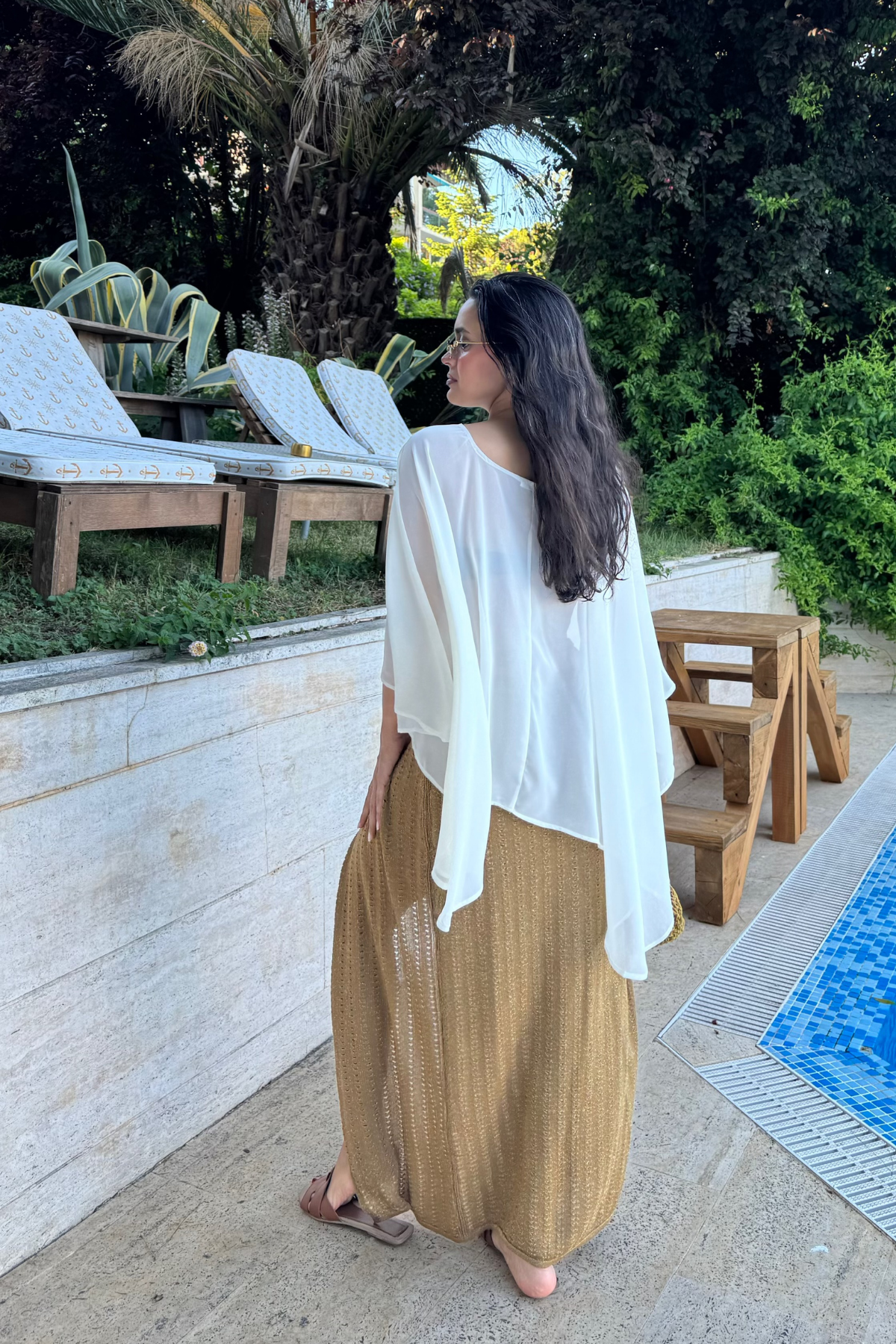 SİMLİ AJURLU BAĞLAMALI ETEK-BRONZ