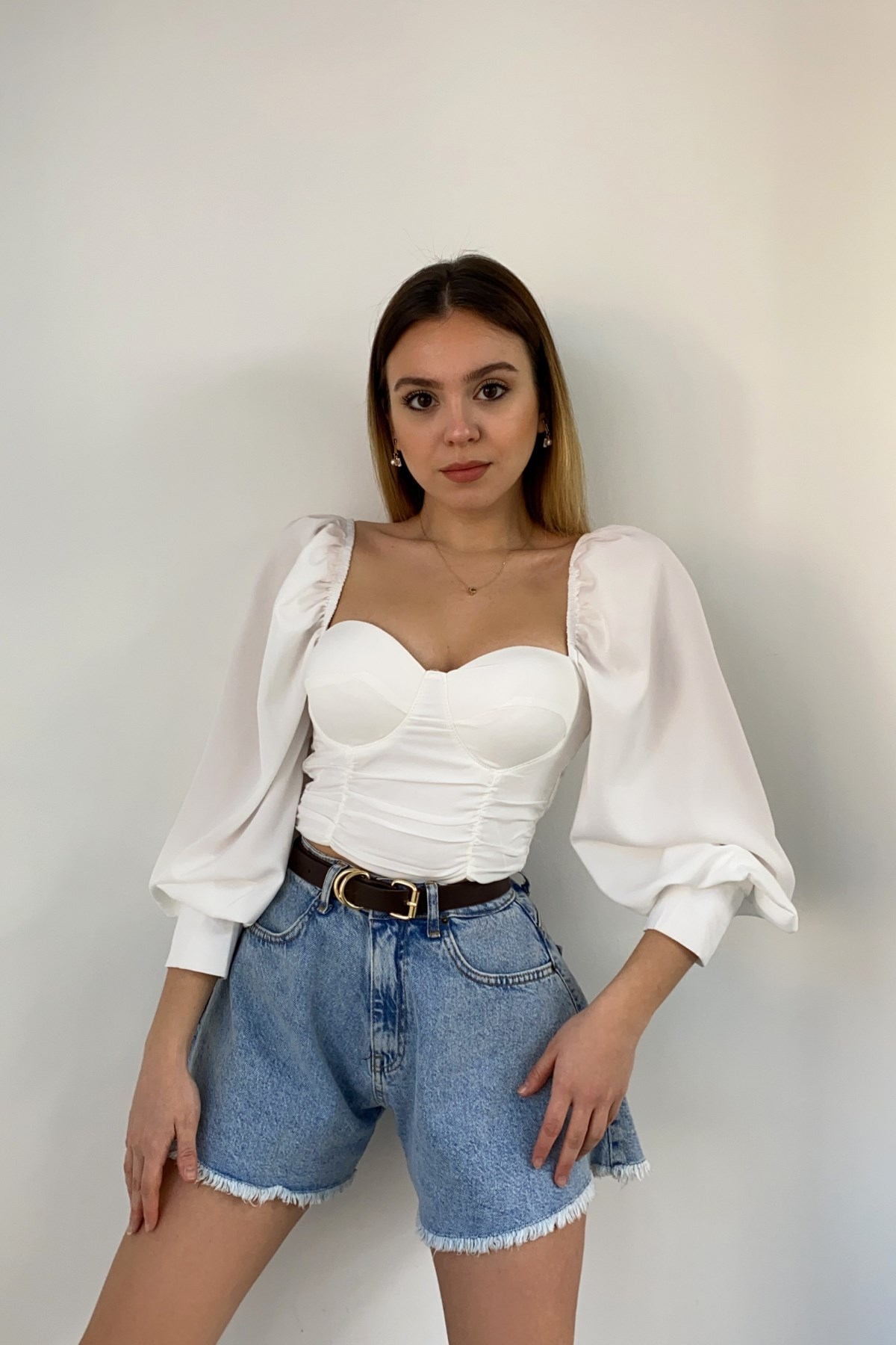 Yüksek Bel Yıkamalı Jean