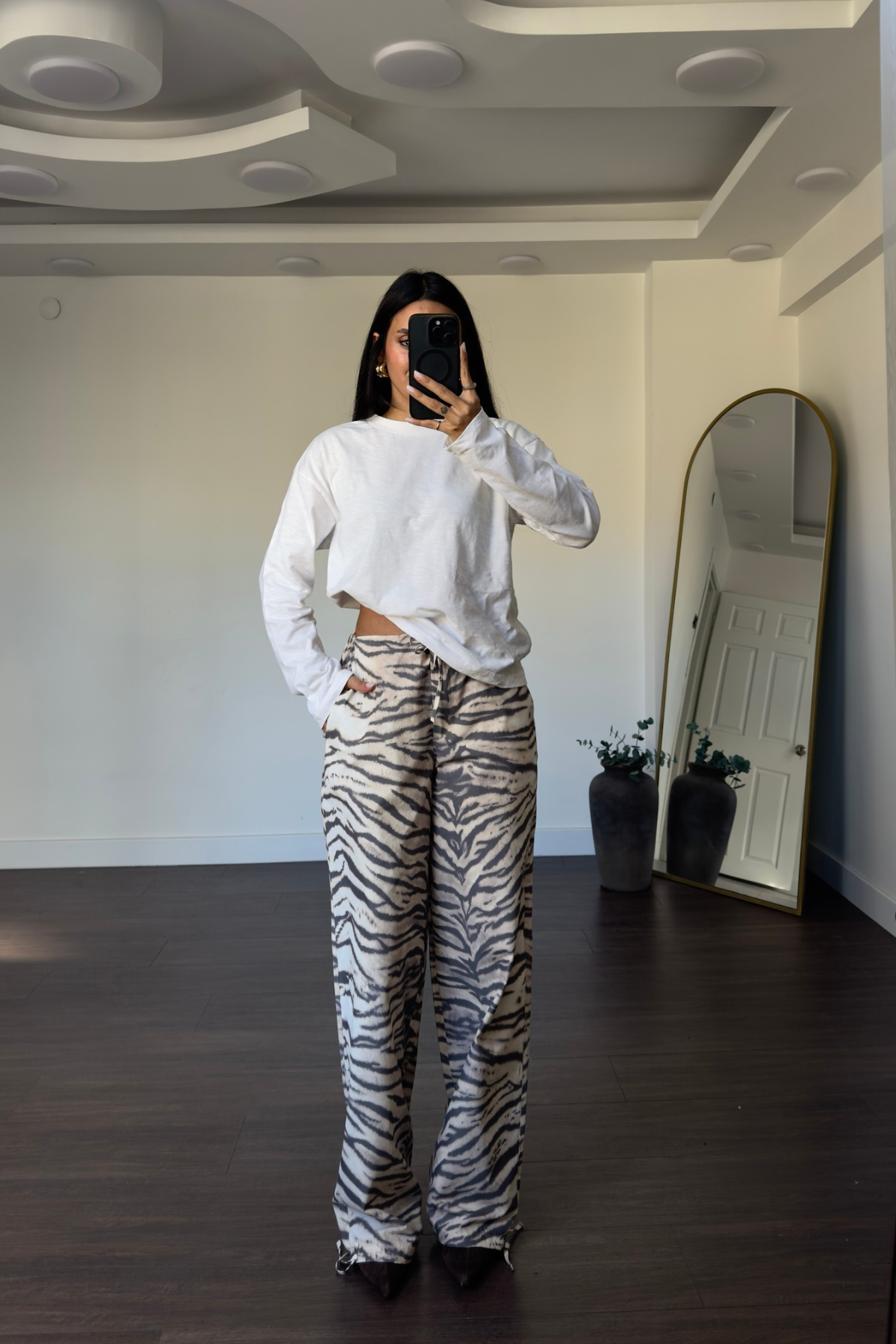 Zebra Desenli Pantolon