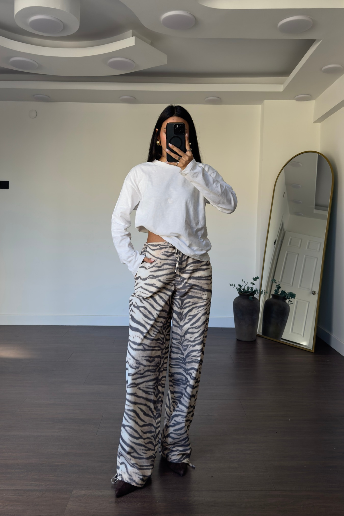 Zebra Desenli Pantolon