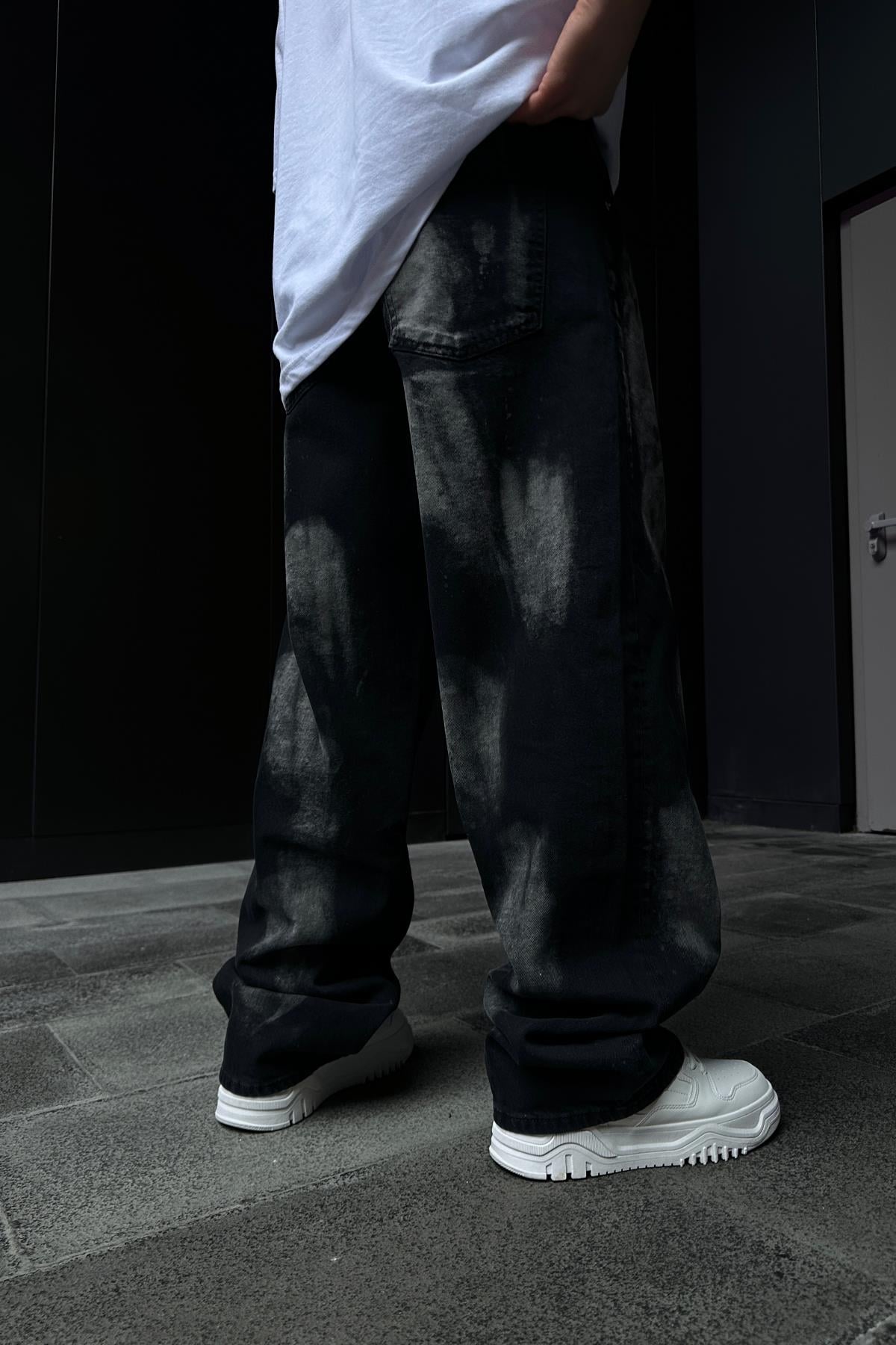 Acid Wash Baggy Jean Pantolon P865