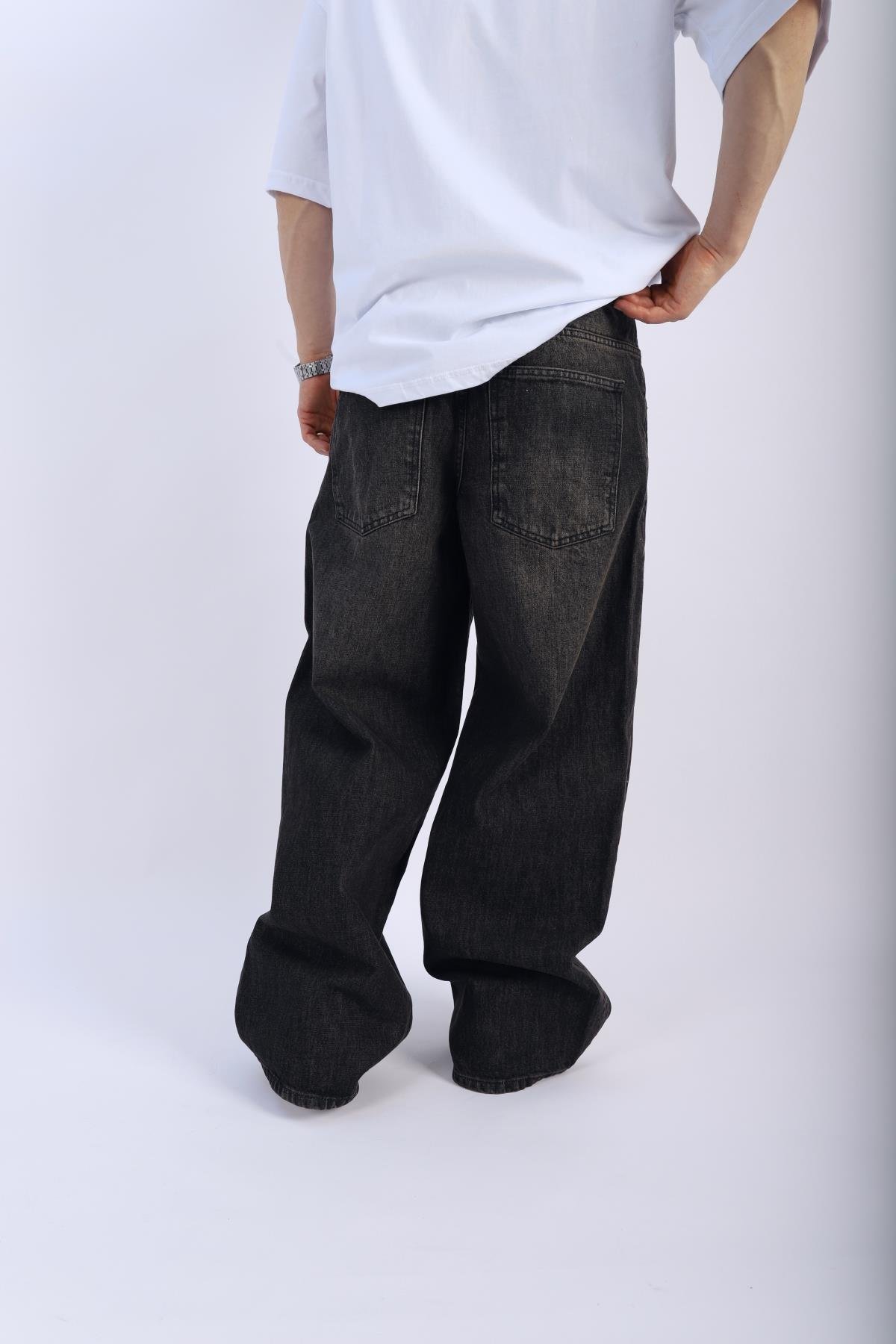 Acid Wash Baggy Jean Pantolon P916