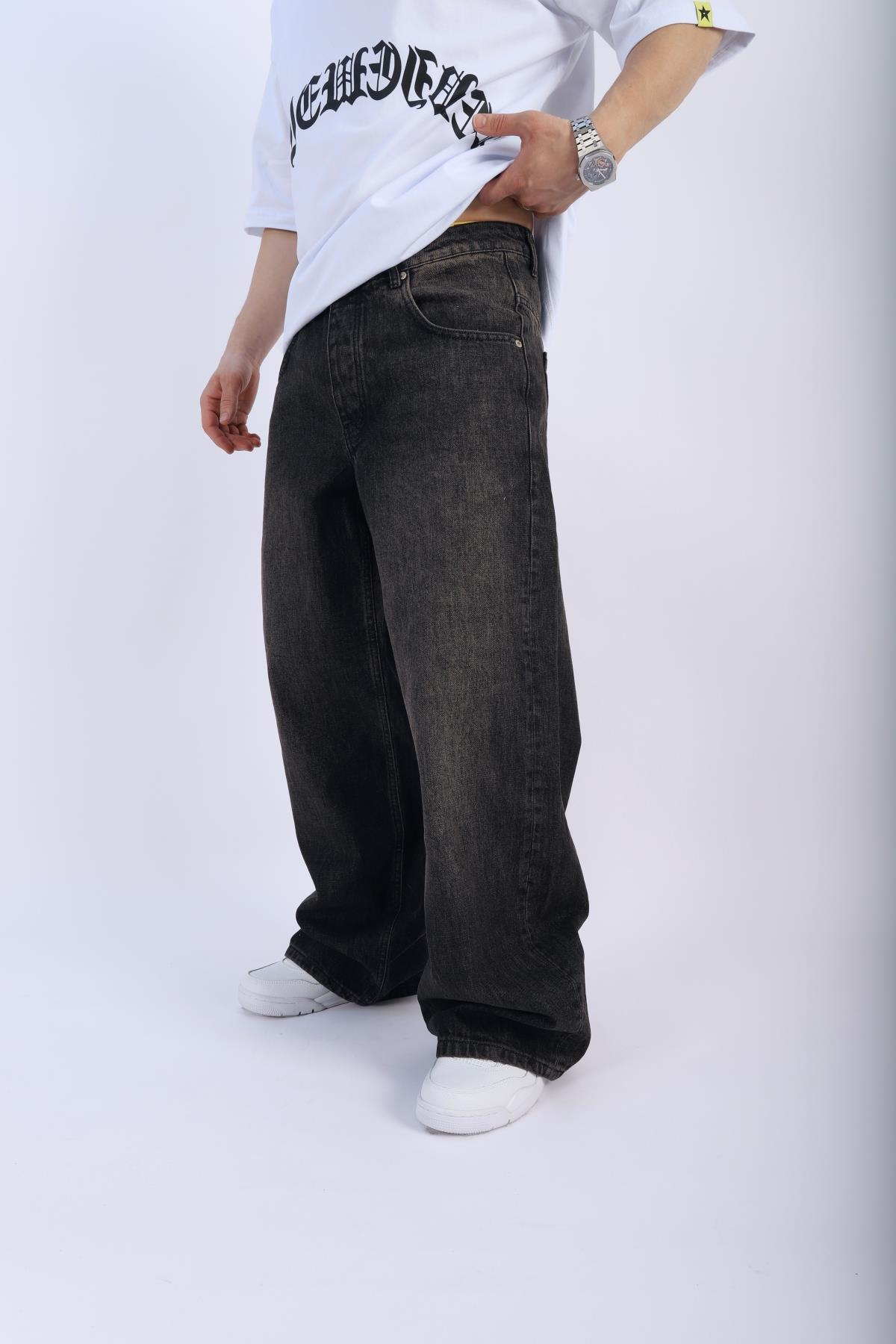 Acid Wash Baggy Jean Pantolon P916