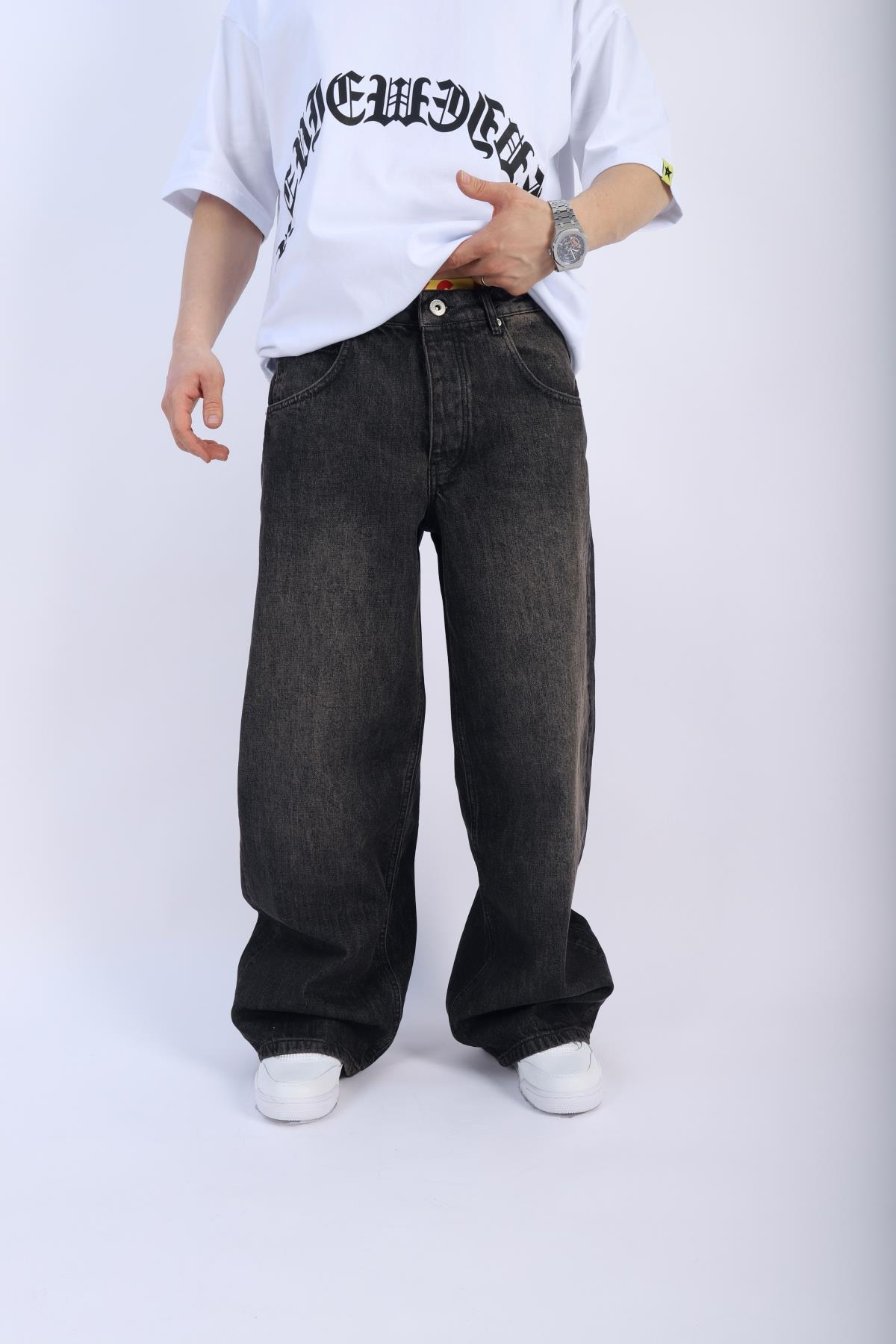Acid Wash Baggy Jean Pantolon P916