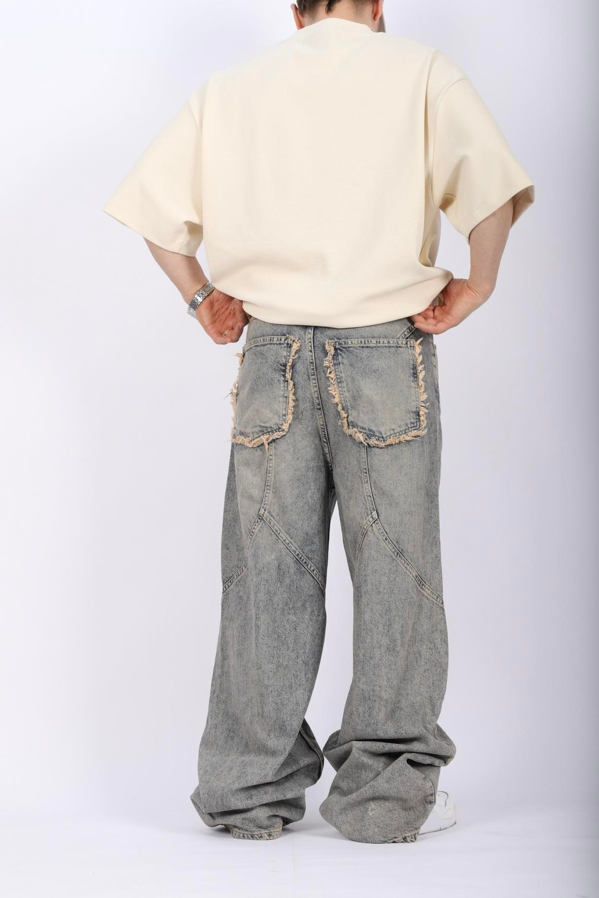 Acid Wash Baggy Jean Pantolon P936