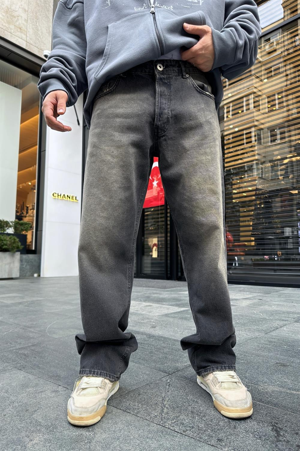 Acid Wash Basic Jean Pantolon P812