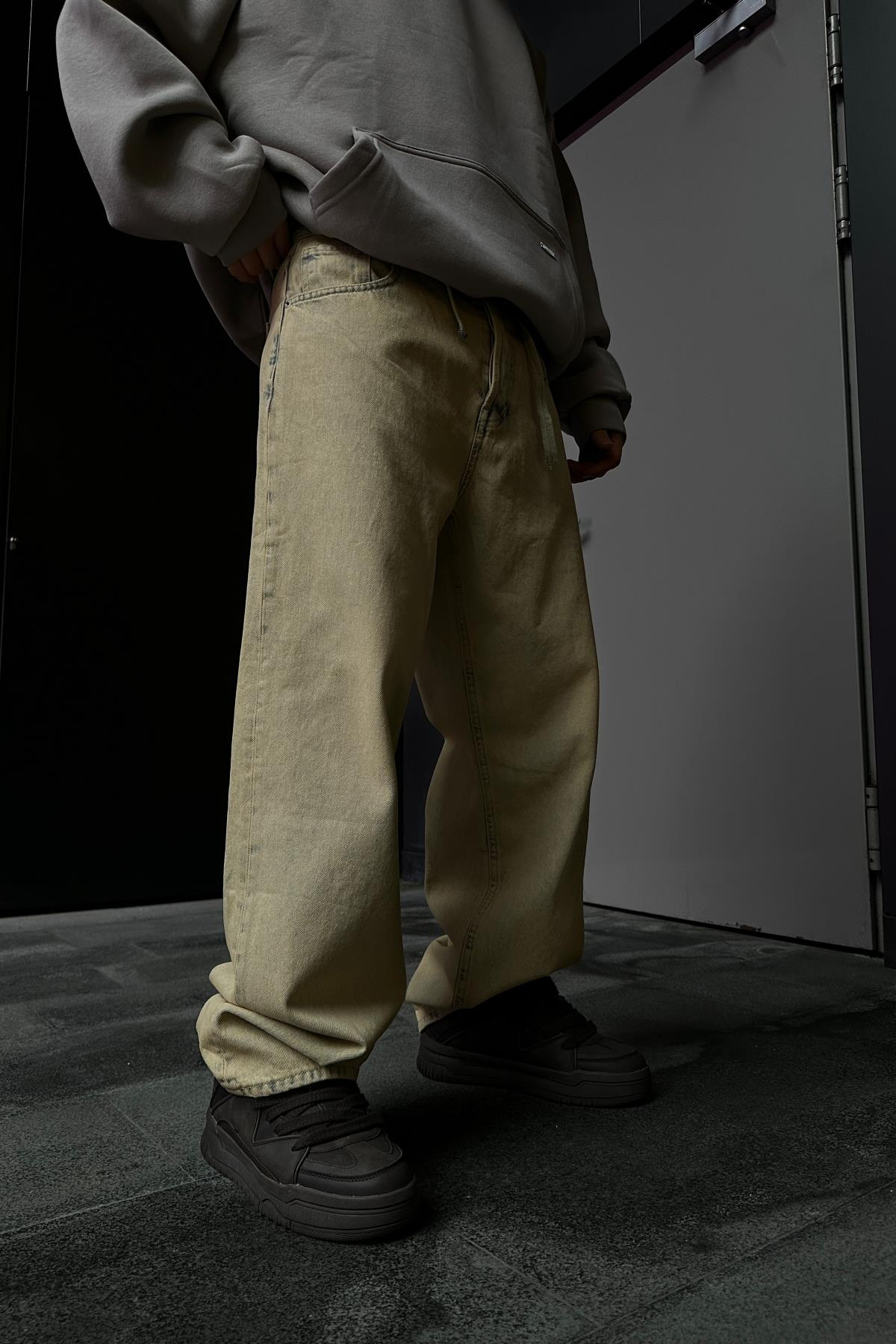 Acid Wash Bel Detay Jean Pantolon P862