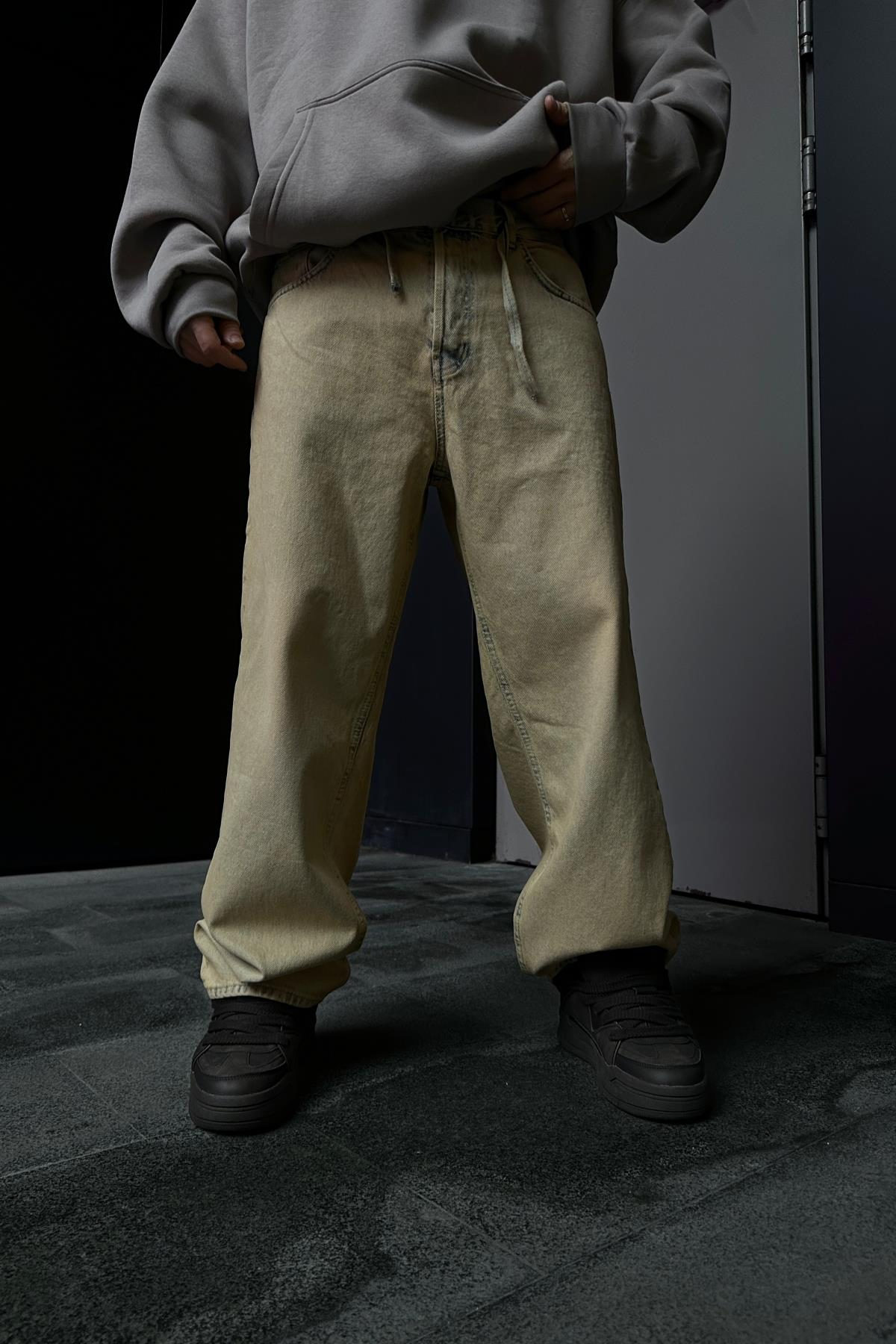 Acid Wash Bel Detay Jean Pantolon P862