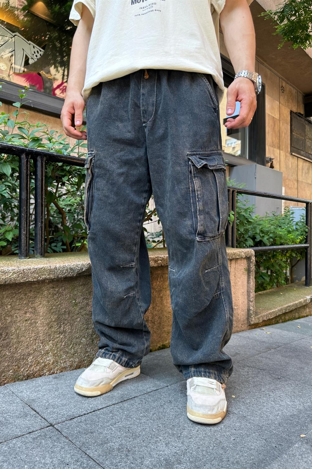 Acid Wash Cepli Jean Pantolon P691