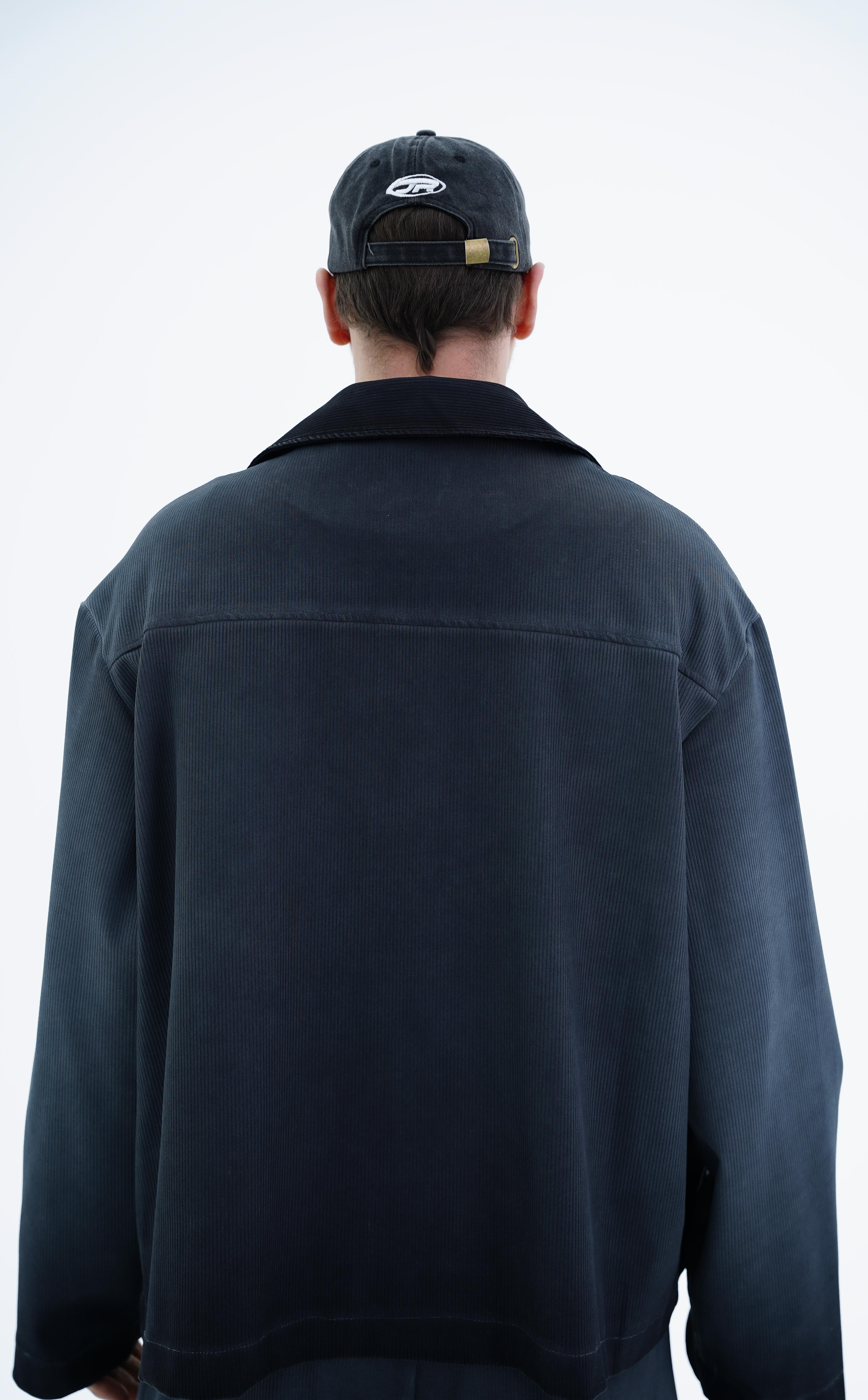 Acid Wash Füme Esnek Kumaş Oversize Gömlek KN4607