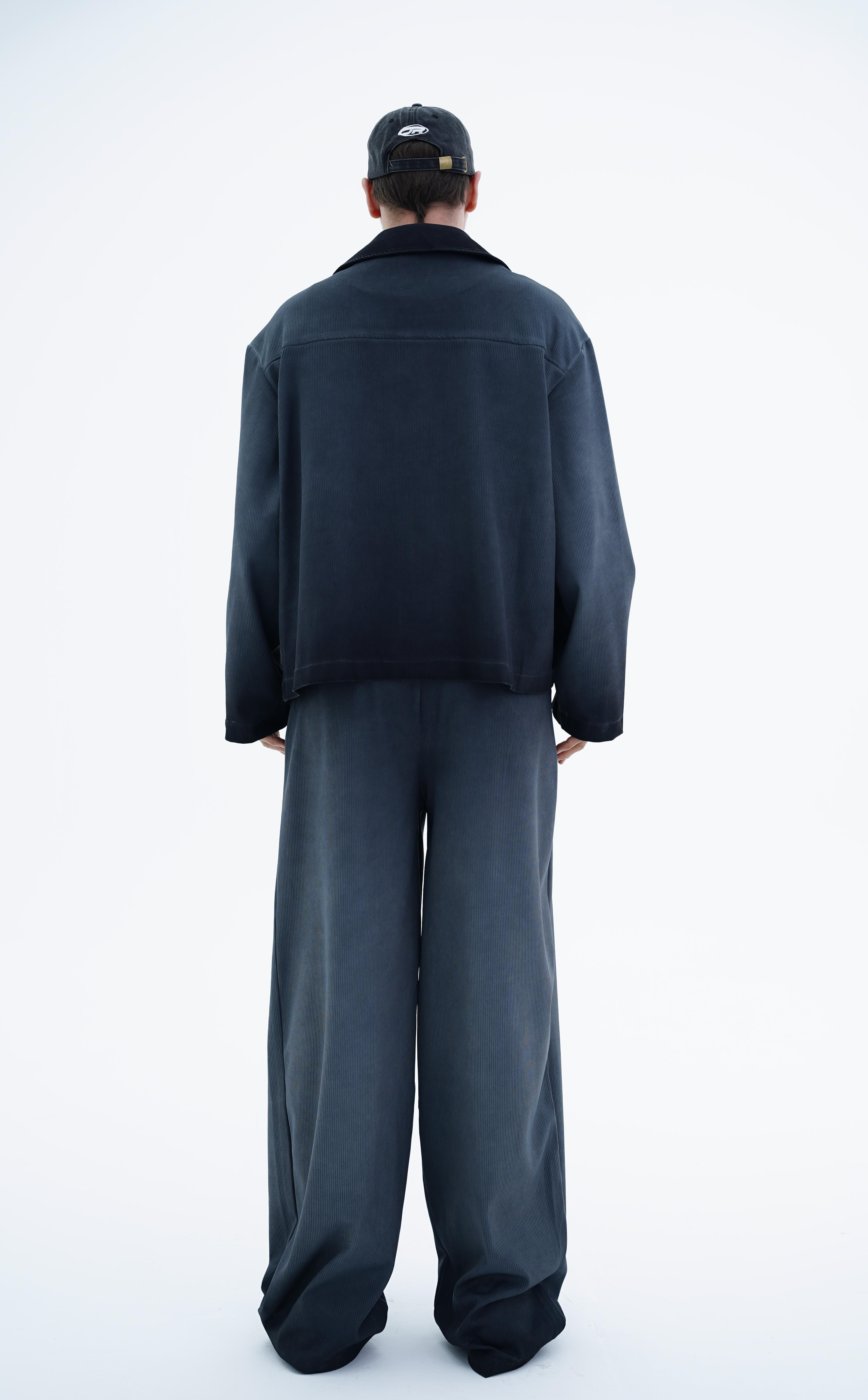Acid Wash Füme Esnek Kumaş Oversize Gömlek KN4607