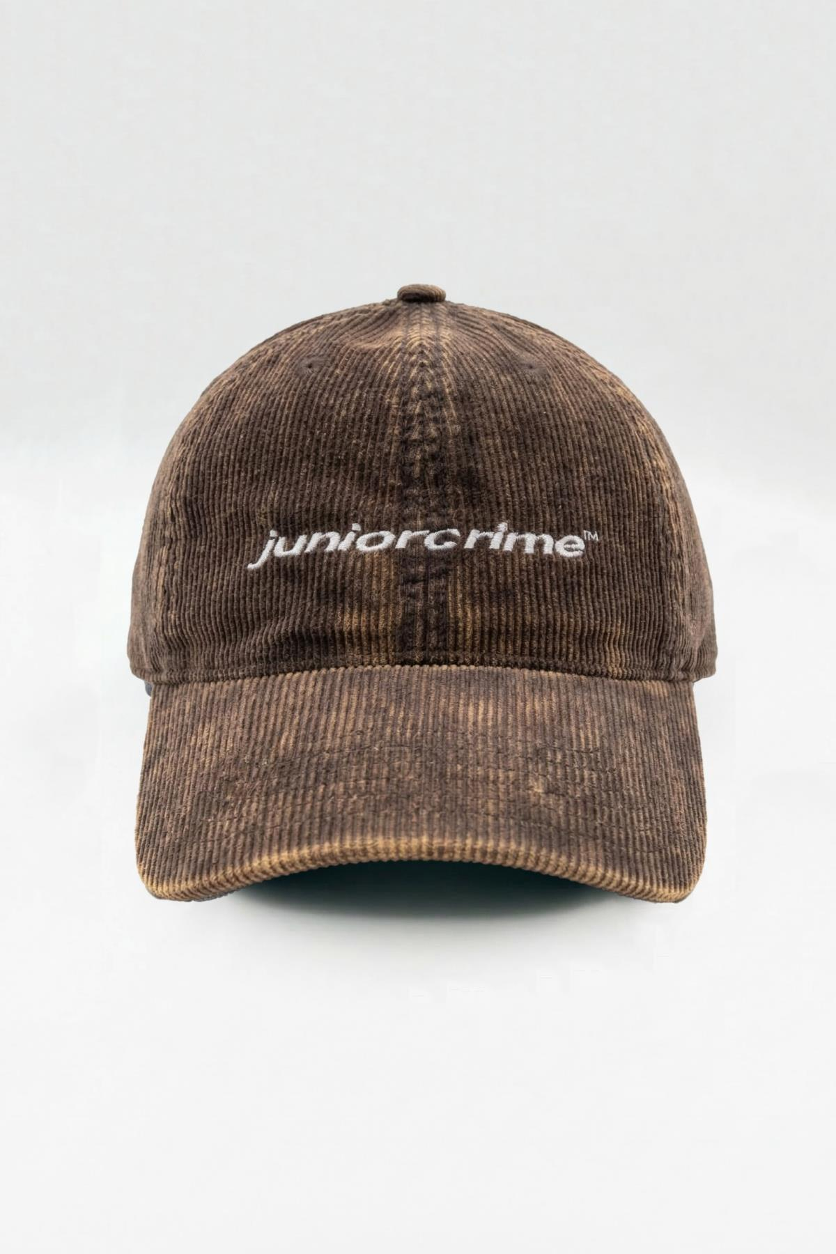 Acid Wash Kadife Kahve Cap