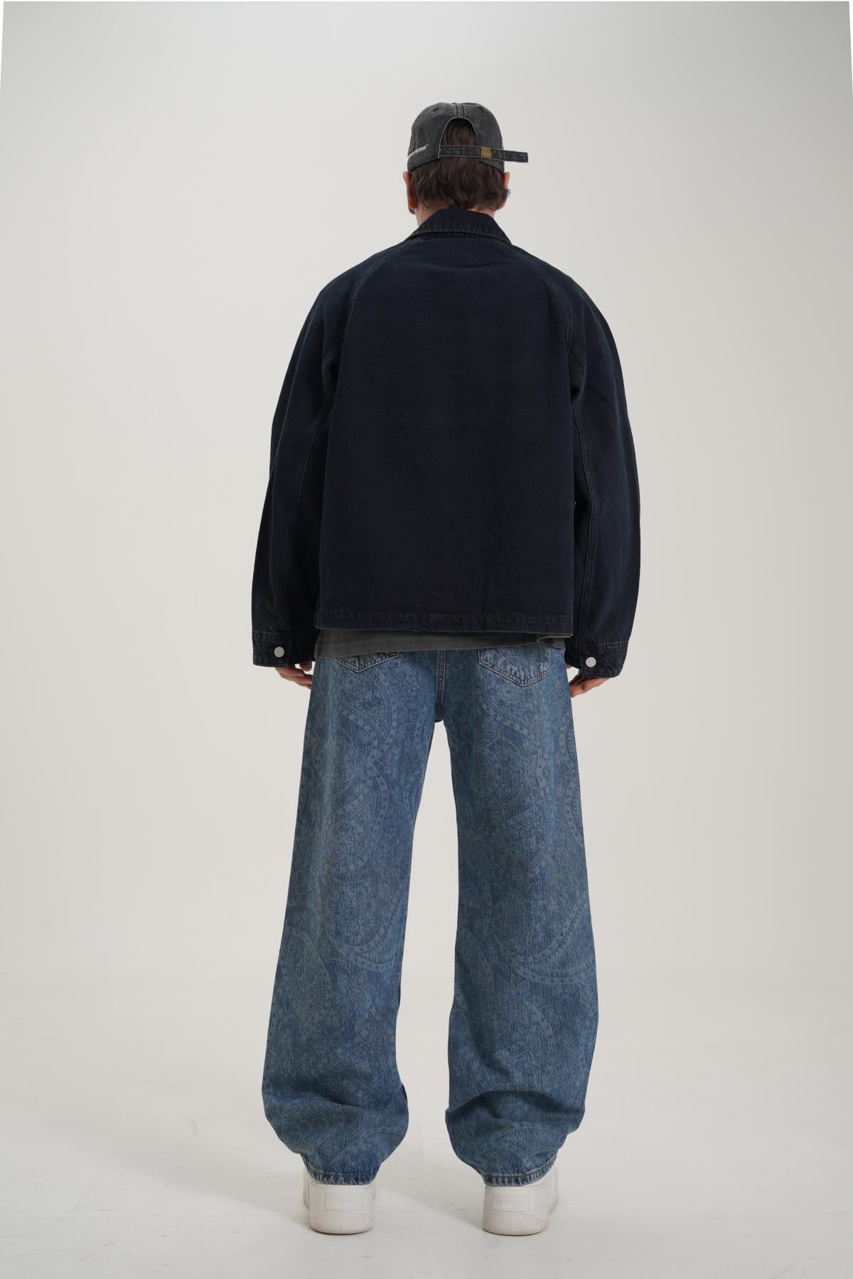 Acid Wash Lacivert Zara Ceket