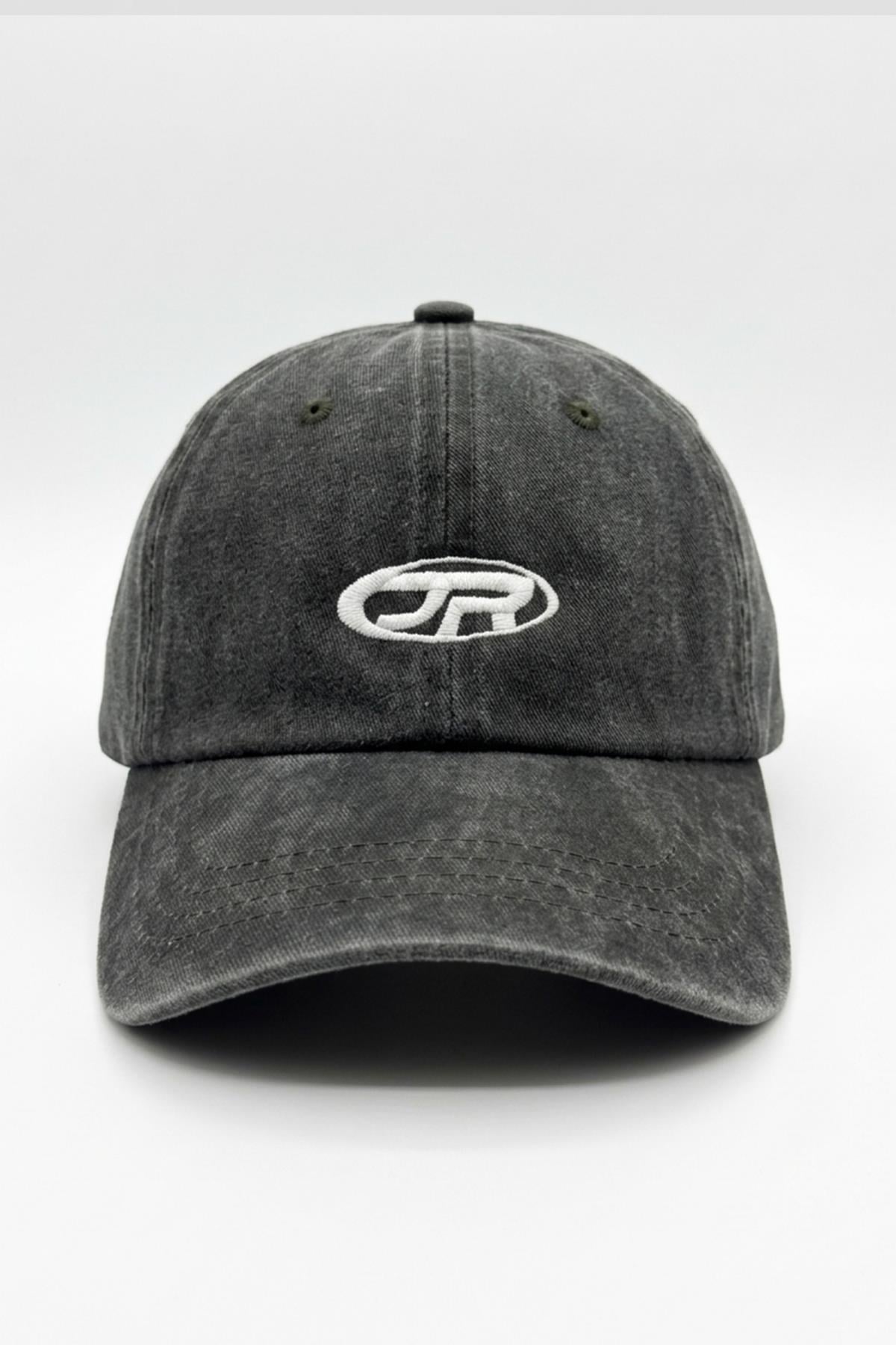 Acid Wash Logo Antrasit Cap