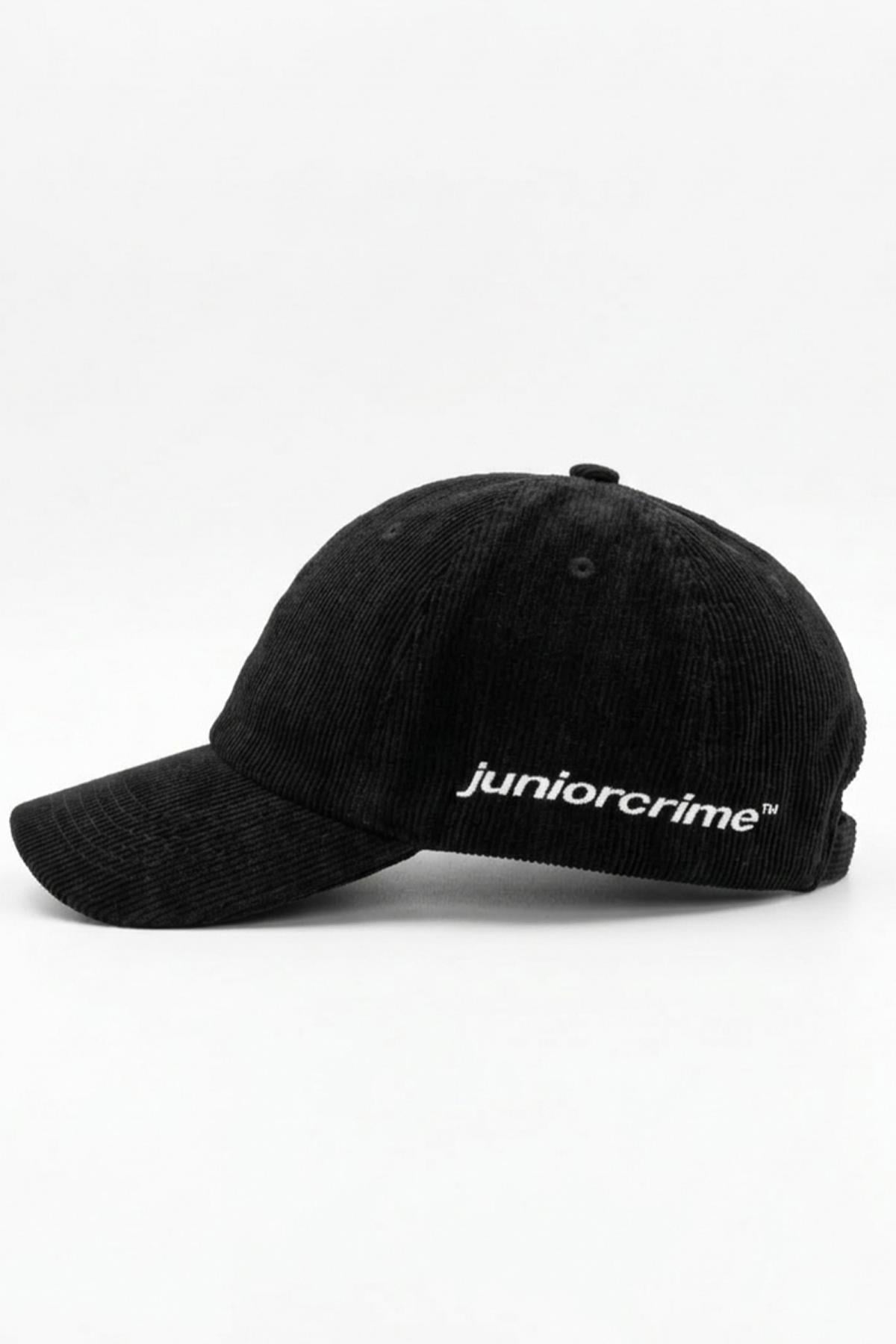Acid Wash Logo Kadife Siyah Cap