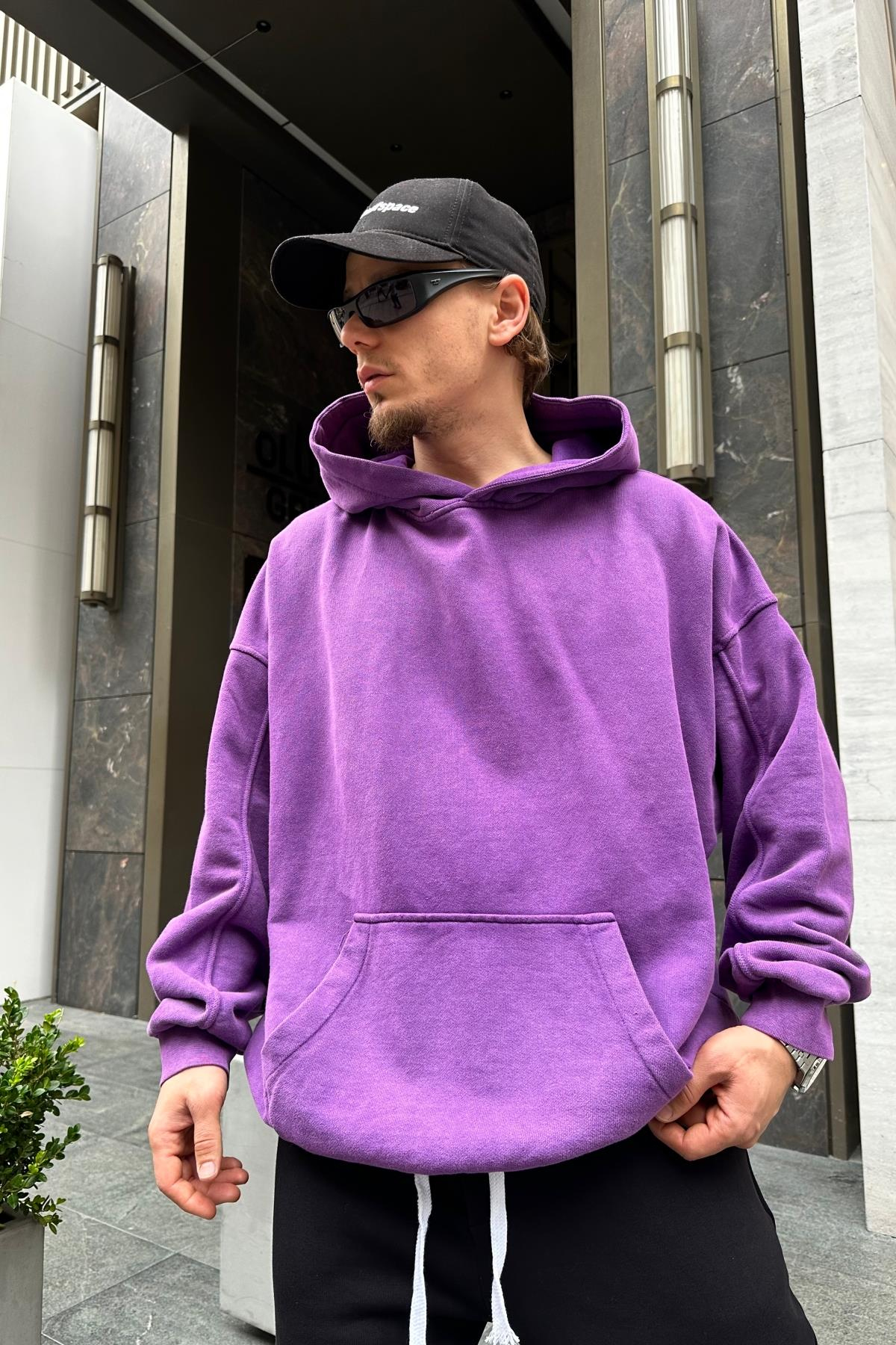 Acid Wash Mor Oversize Sweatshirt SW960