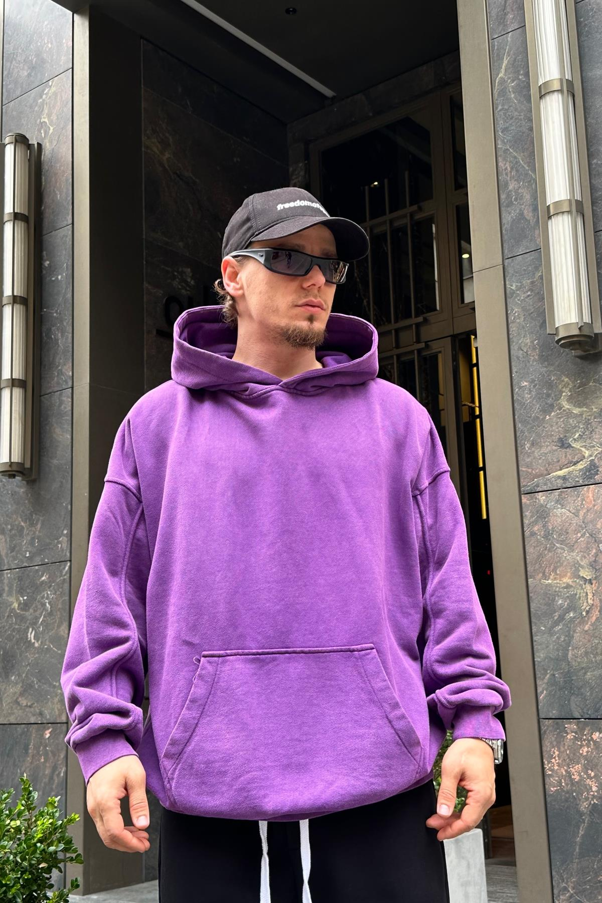 Acid Wash Mor Oversize Sweatshirt SW960