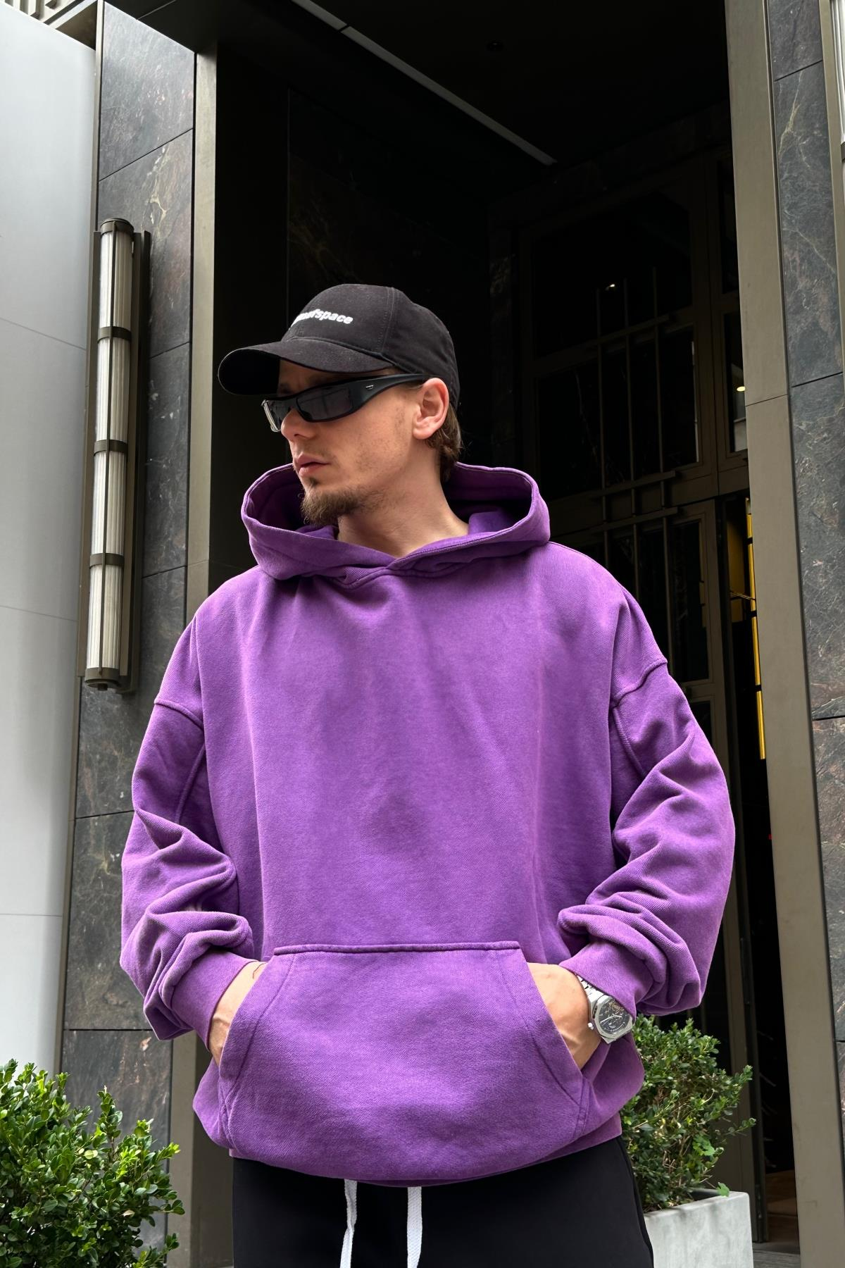 Acid Wash Mor Oversize Sweatshirt SW960