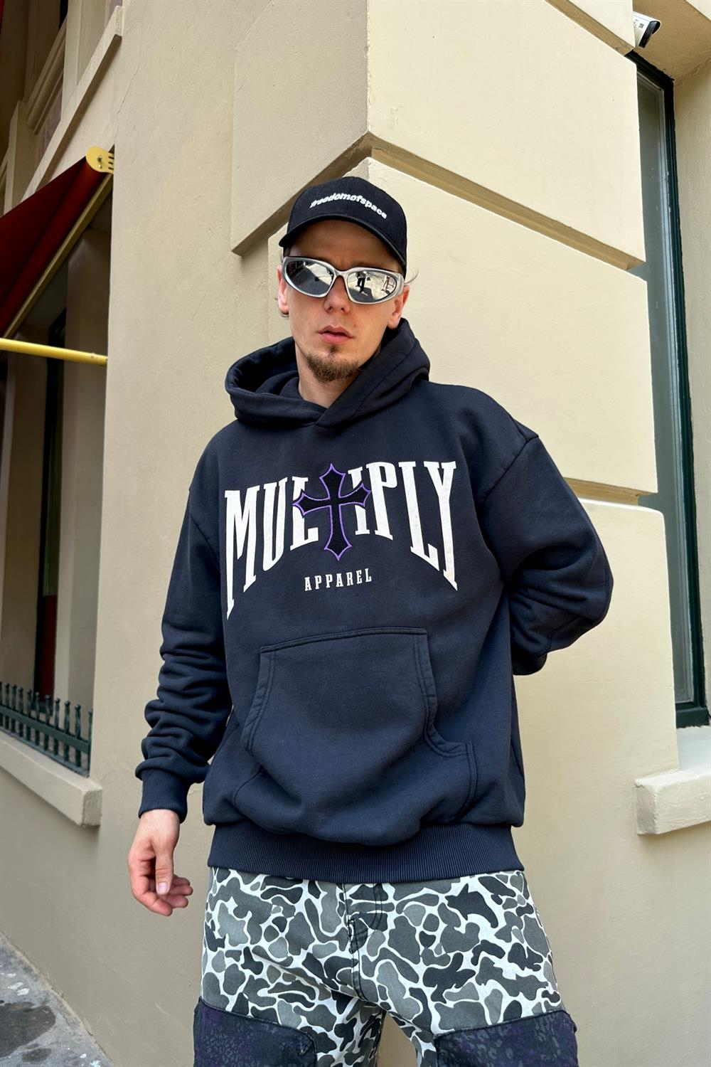 Acid Wash Multiply Baskılı Oversize Sweatshirt SW862