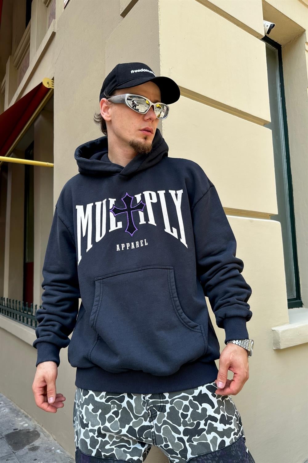Acid Wash Multiply Baskılı Oversize Sweatshirt SW862