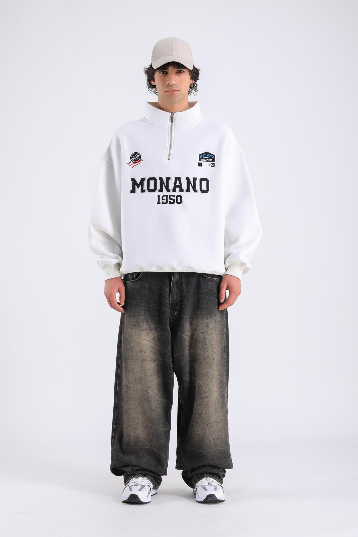 Acid Wash Zr Baggy Jean Pantolon P1111