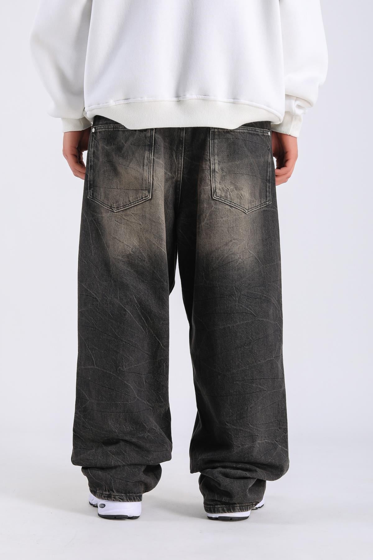 Acid Wash Zr Baggy Jean Pantolon P1111