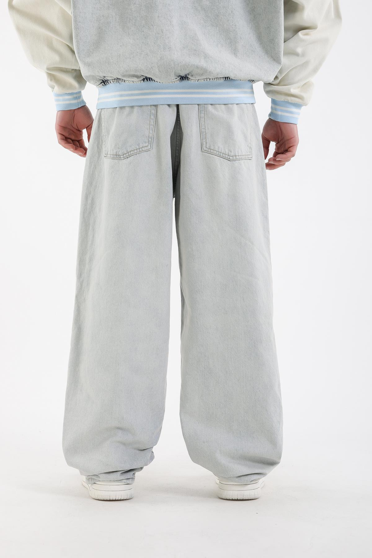 Açık Mavi Basic Bdg Baggy Jean Pantolon