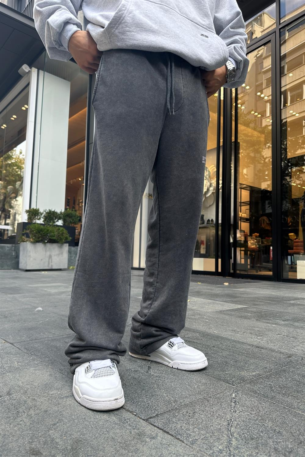 Actual Baskılı Acid Wash Eşofman ESF437