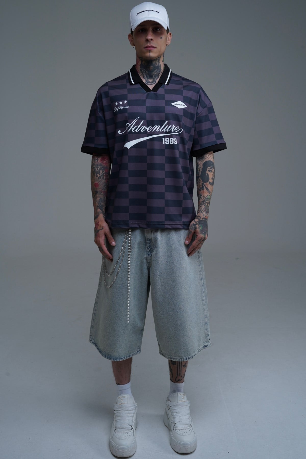 Adventure Baskılı Kahve Oversize Forma Tshirt PM01 26Y282