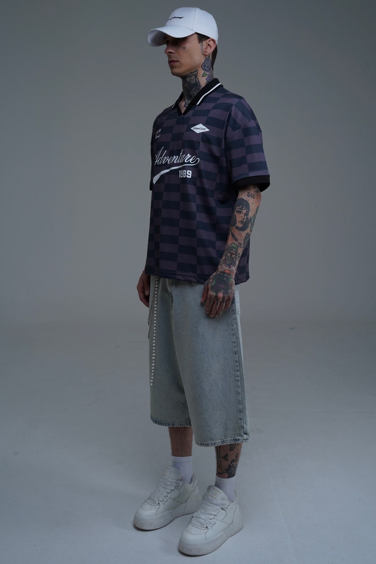 Adventure Baskılı Kahve Oversize Forma Tshirt PM01 26Y282