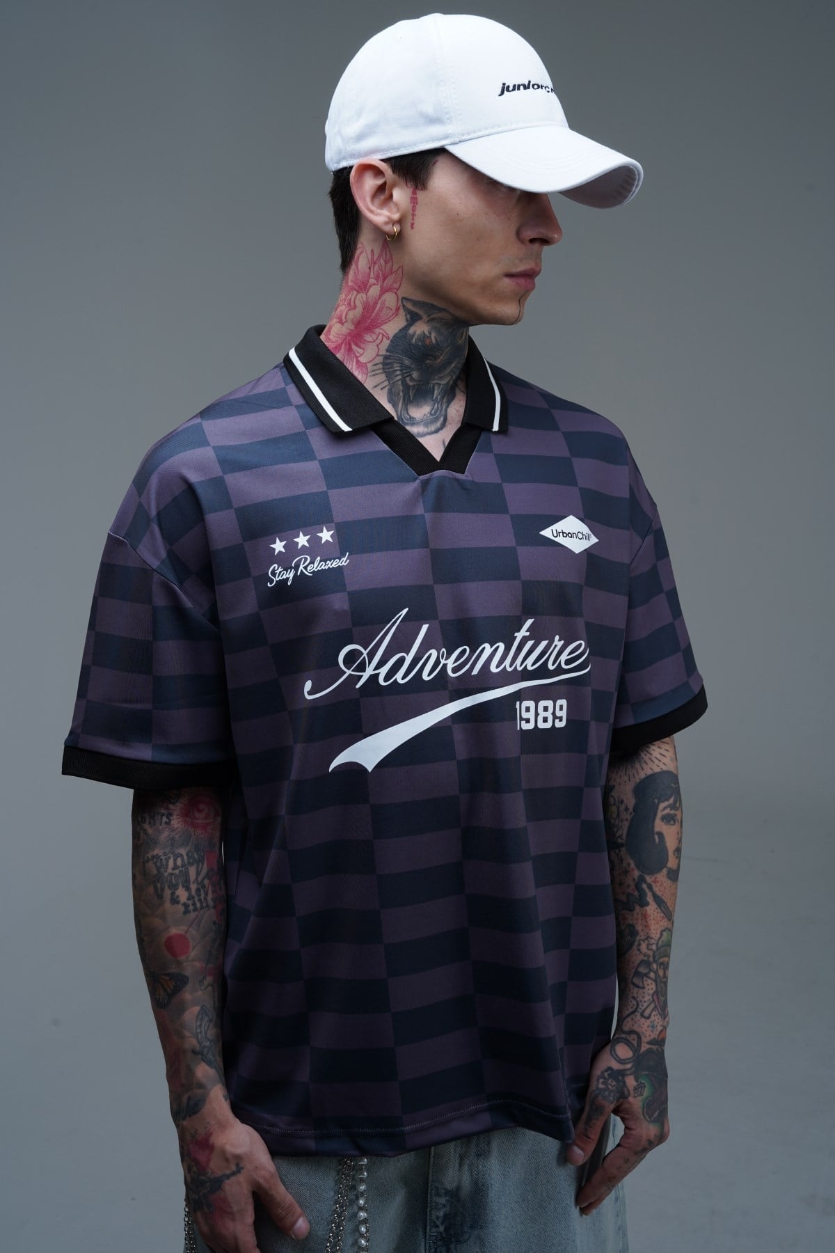 Adventure Baskılı Kahve Oversize Forma Tshirt PM01 26Y282