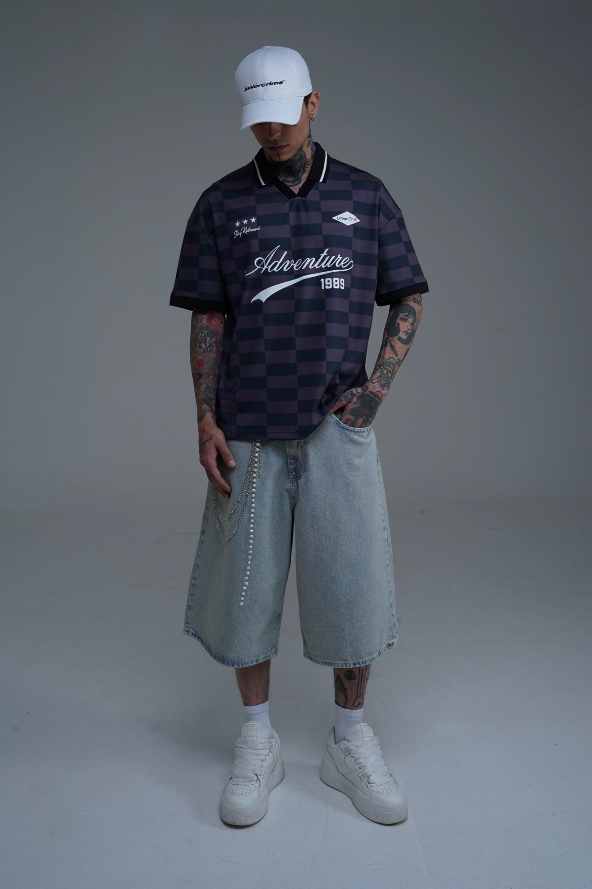 Adventure Baskılı Kahve Oversize Forma Tshirt PM01 26Y282