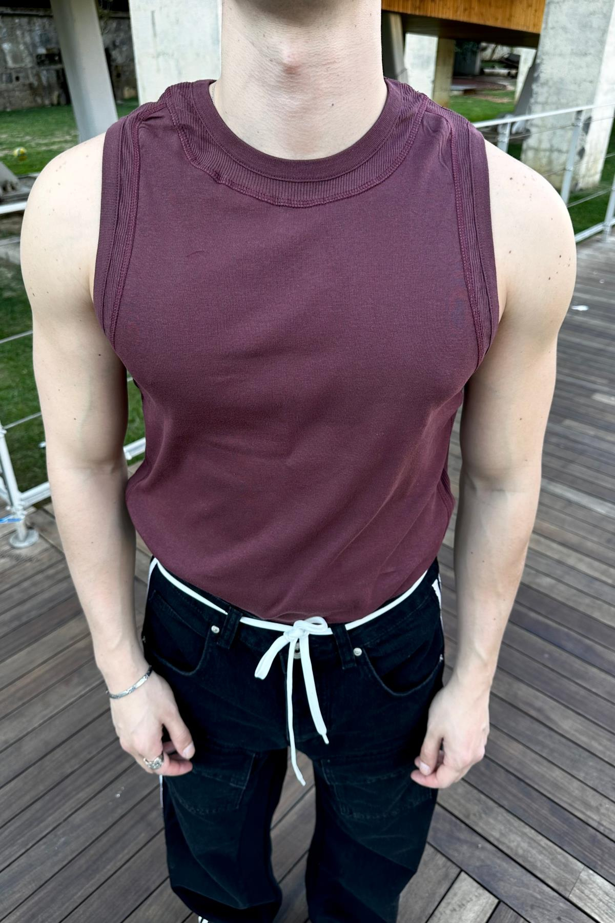 Asos Bordo Basic Atlet T1062