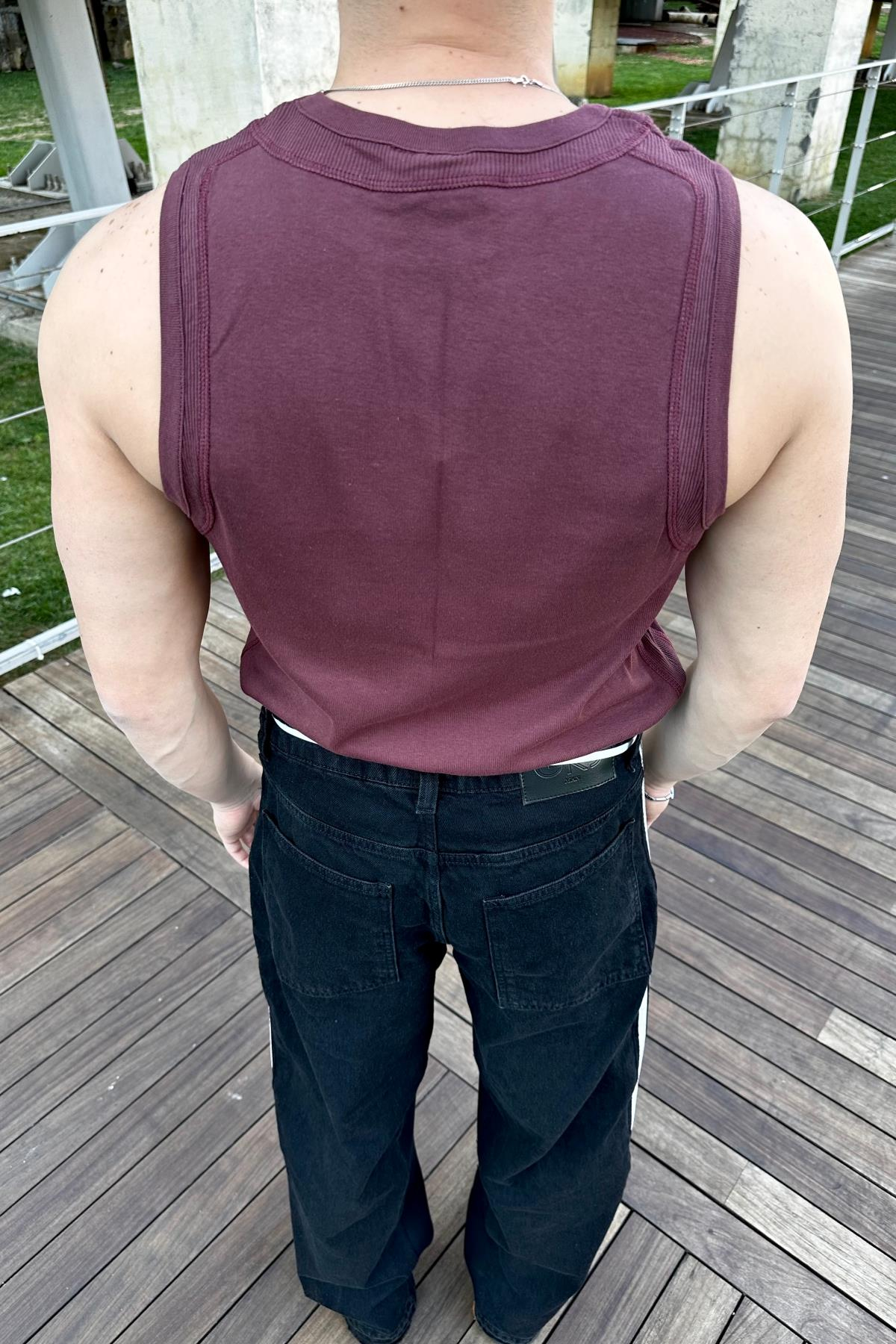 Asos Bordo Basic Atlet T1062