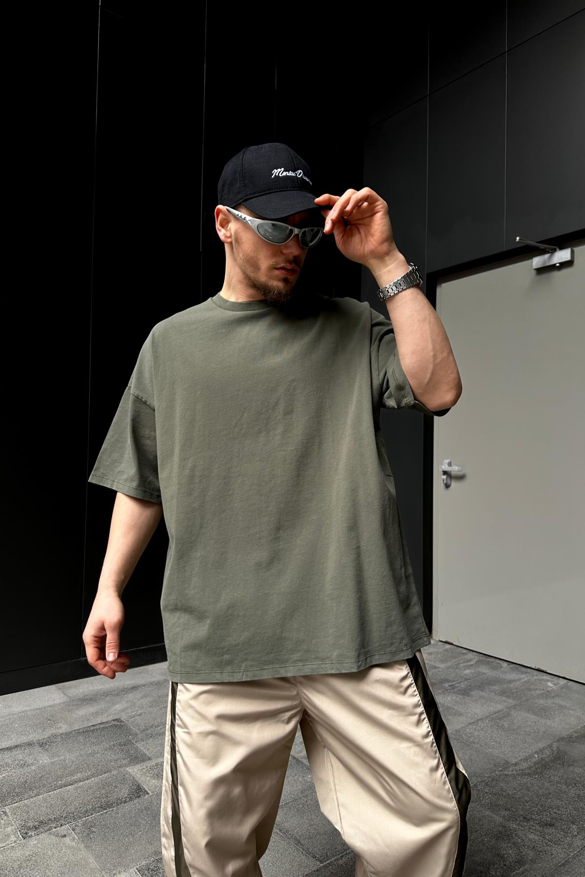 Asos Haki Basic Oversize Tshirt T880