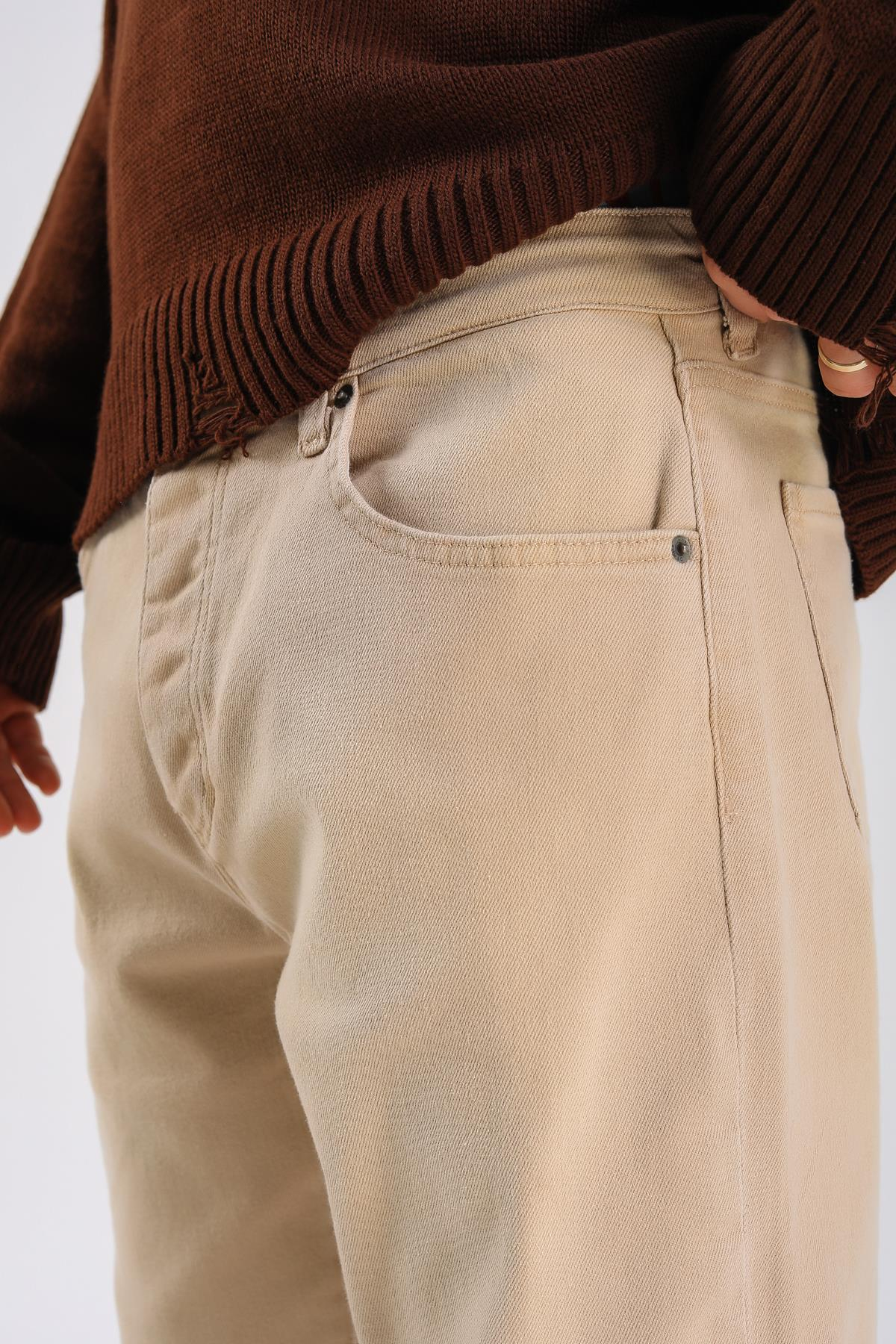 Baggy Heaven Hell Jean - Beige P1067