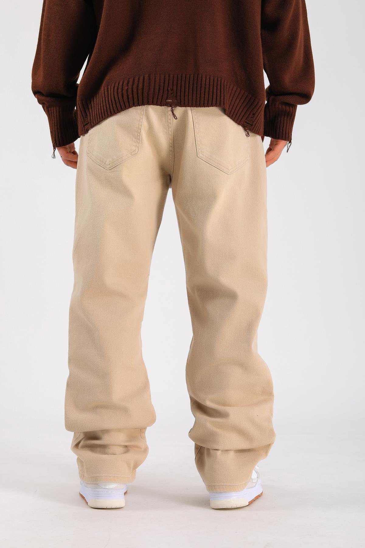Baggy Heaven Hell Jean - Beige P1067