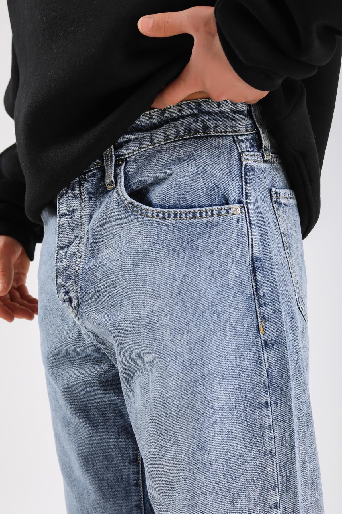 Baggy Heaven Hell Jean - Blue P1070